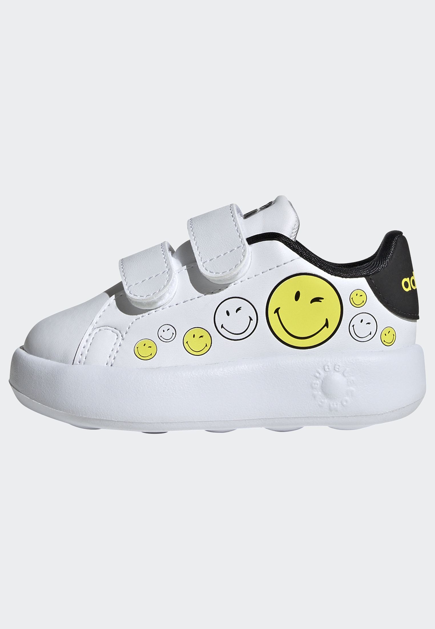 adidas Sportswear Klittenbandschoenen ADIDAS SMILEY ADVANTAGE KIDS Ontwerp geïnspireerd door de adidas Stan Smith, voor kinderen