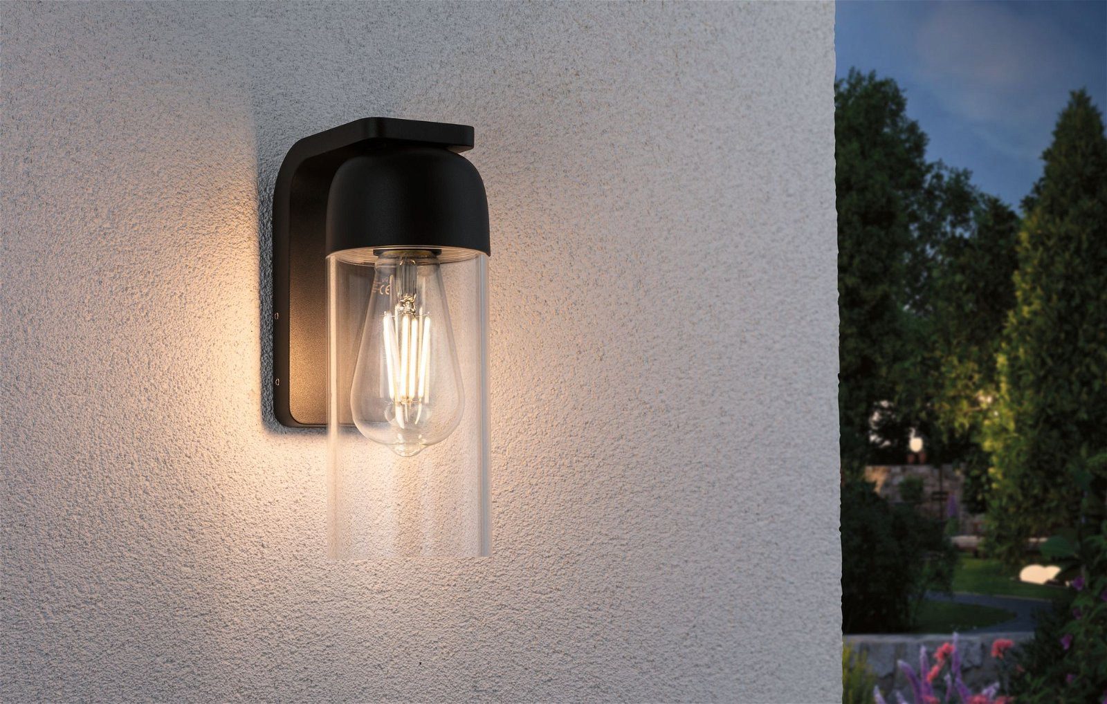 Paulmann Wandlamp voor buiten Lantea IP44 91x144mm max. 15W 230V Antraciet Aluminium (1 stuk)