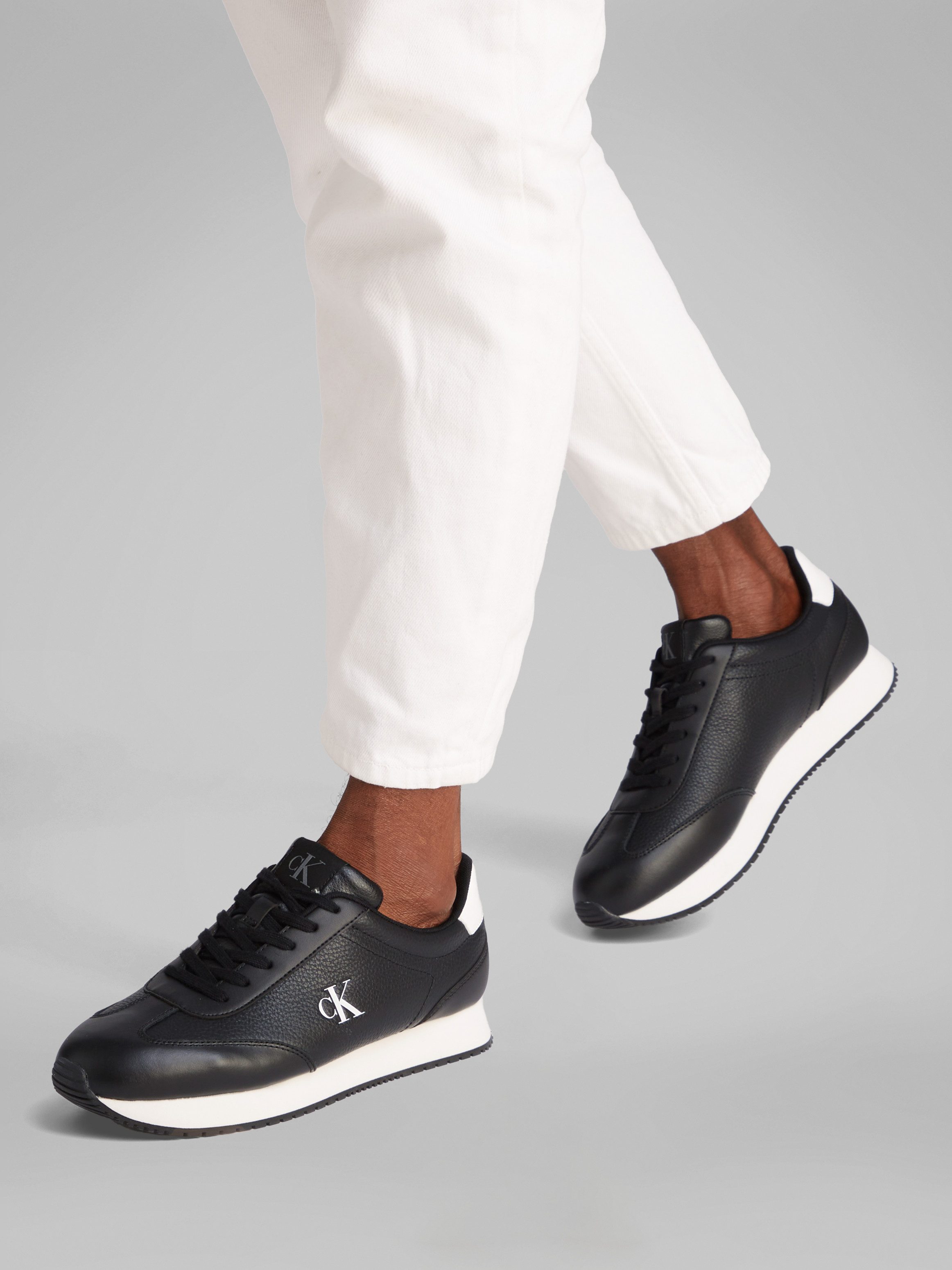 Calvin Klein Plateausneakers RUNNER LACEUP TC , vrijetijdsschoen, lage schoen, veterschoen met contrasterend logo