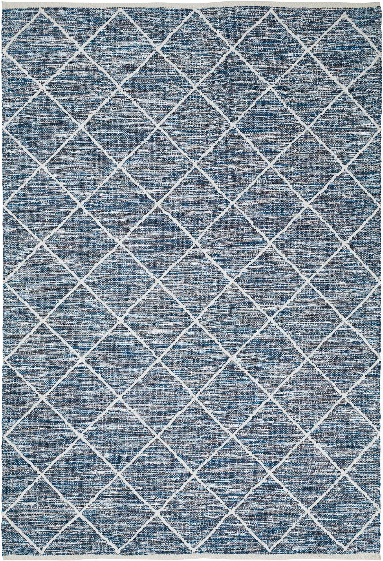 LUXOR living Vloerkleed Pantin Handgeweven, platweefsel, puur katoen, met de hand geweven, geruit design
