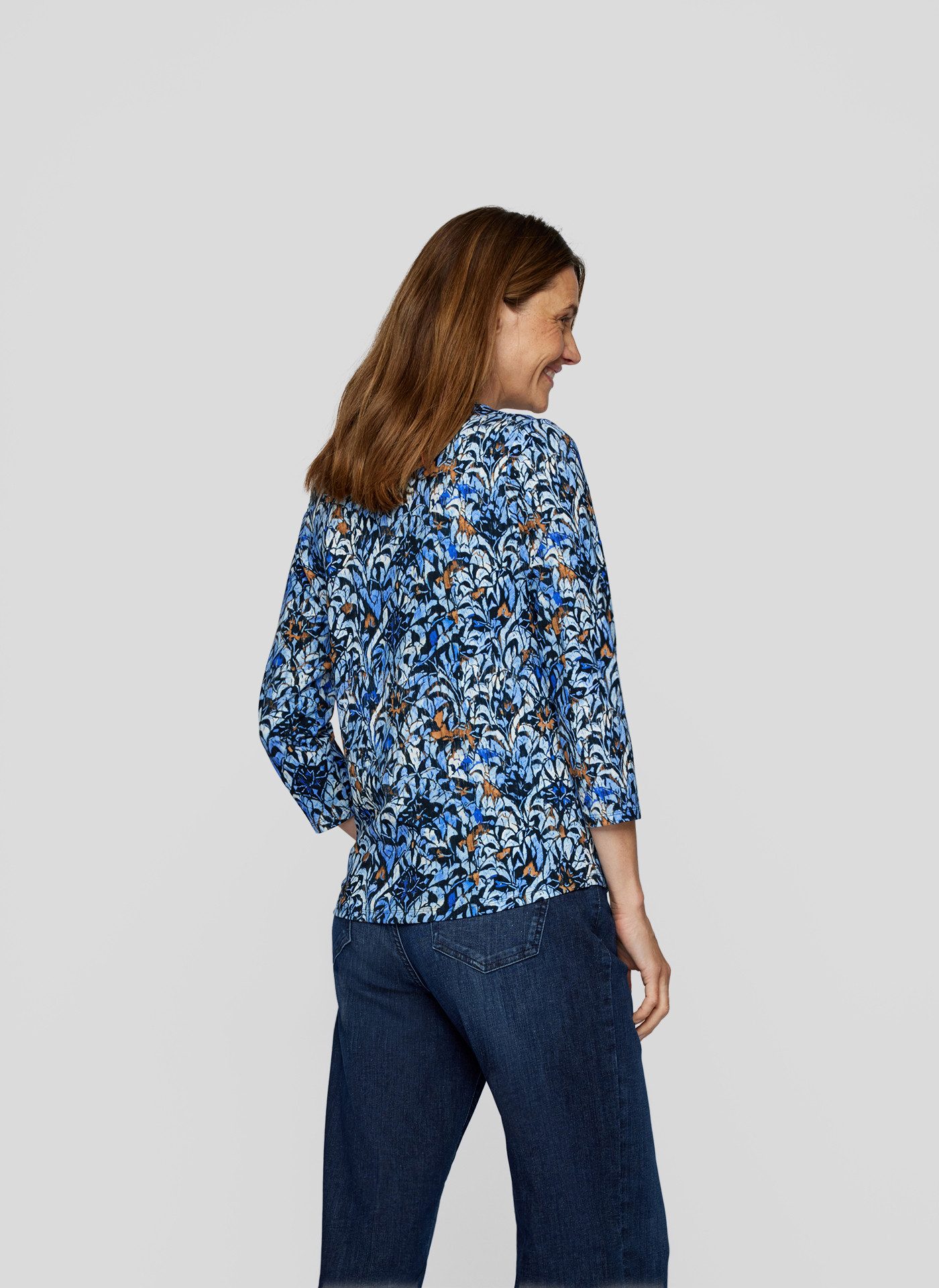 Rabe Shirt met 3/4 mouwen met gebloemde all-over print