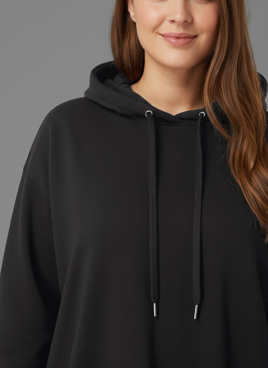 MUSTANG Hoodie in oversized look van zacht katoen – grote maten