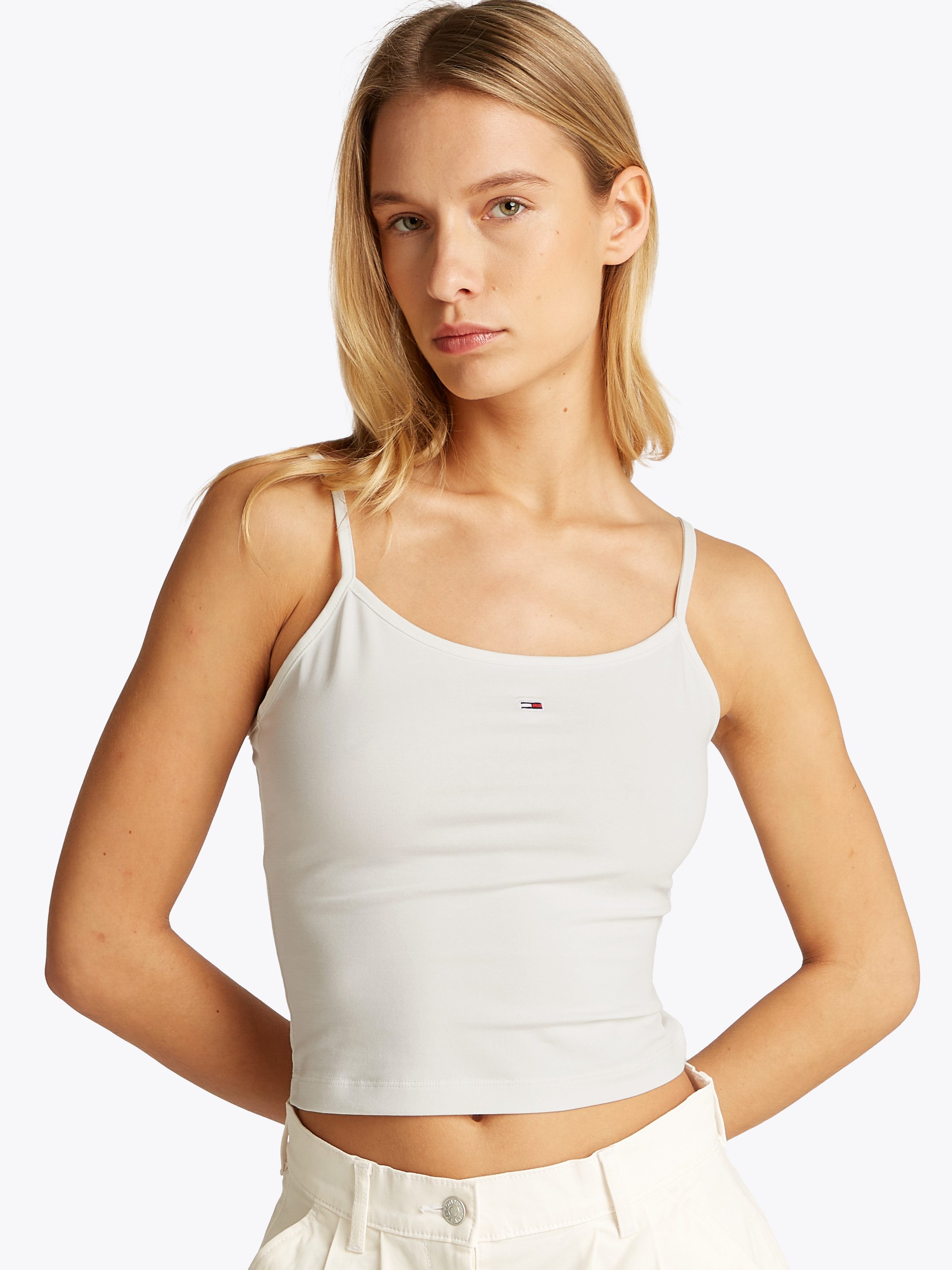 TOMMY JEANS Top met spaghettibandjes TJW 2PACK ESSENTIAL STRAP TOP (set, 2 stuks)
