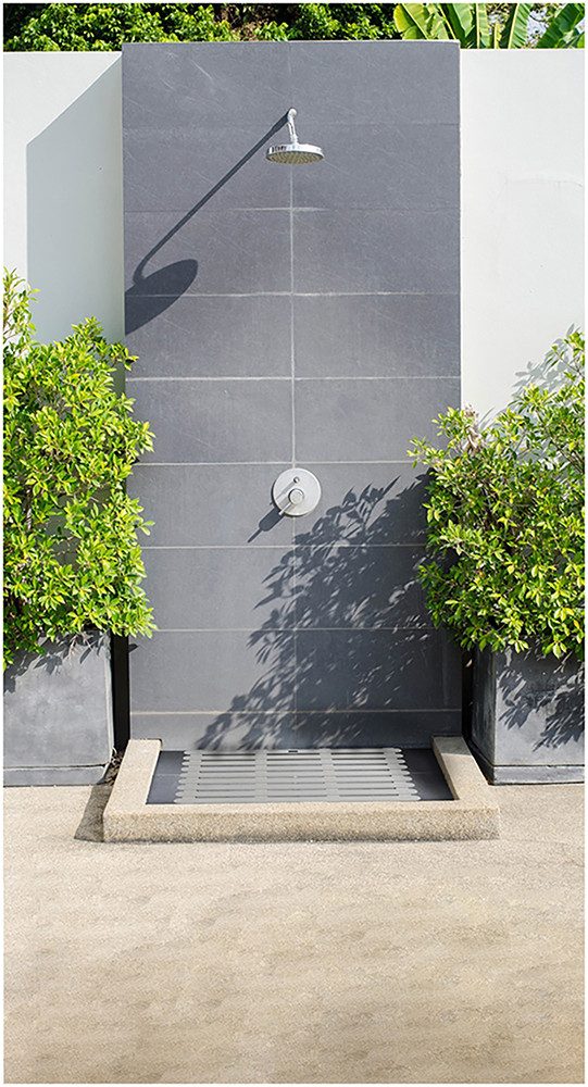WENKO Badmat Modell Indoor & Outdoor Badmat van stevig kunststof, antislip onderkant (1 stuk)