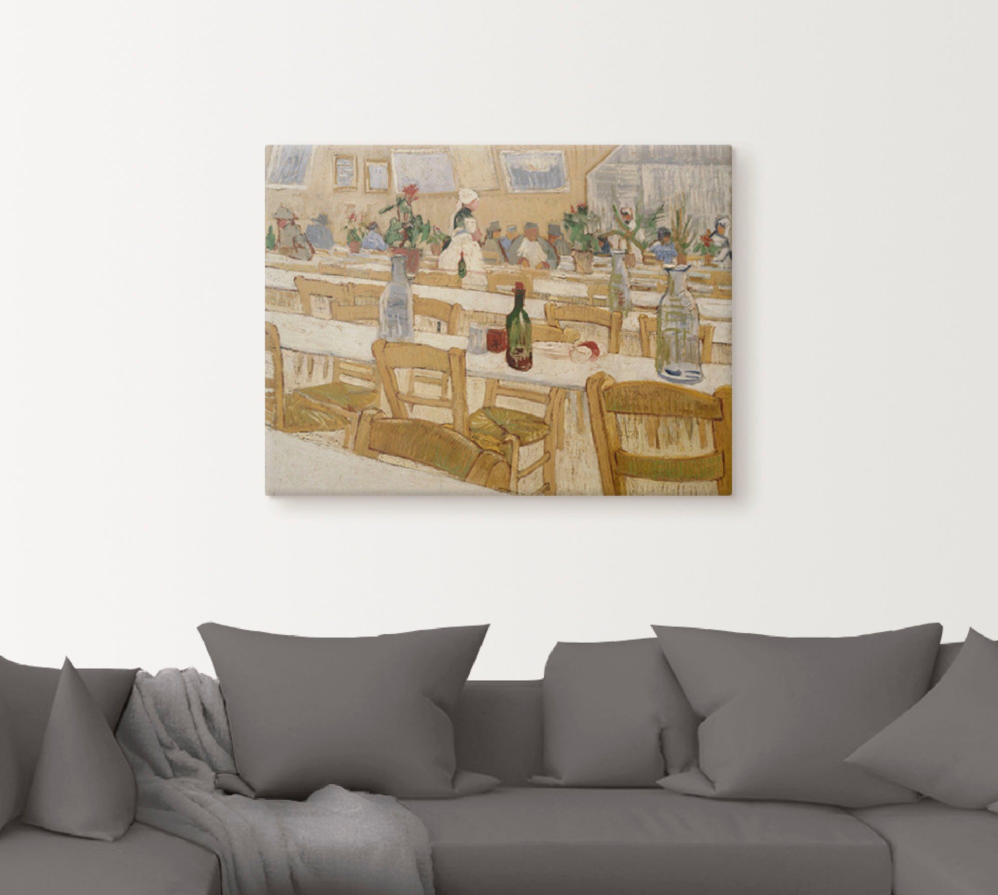 Artland Artprint In een restaurant. 1887-88 als artprint op linnen, muursticker of poster in verschillende maten
