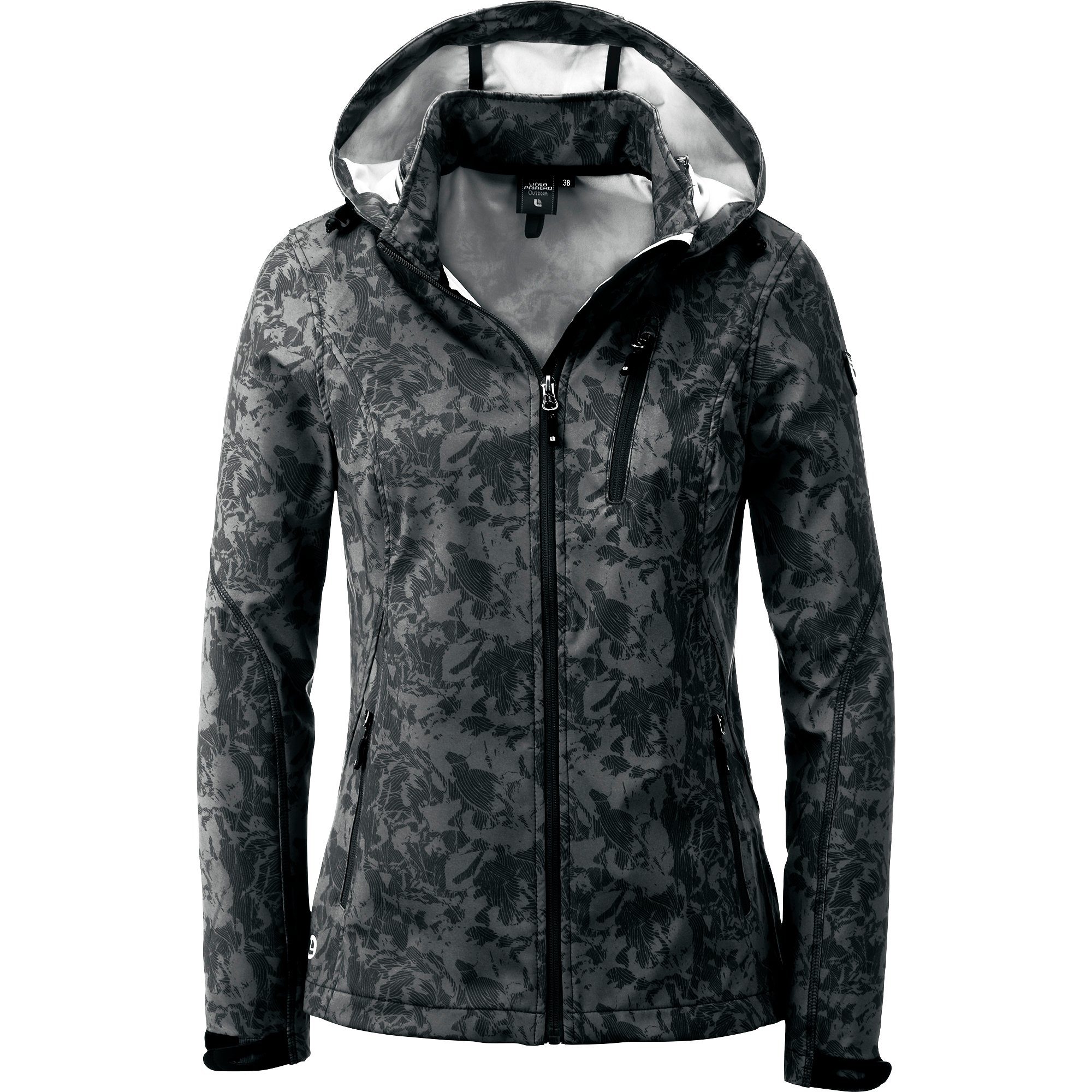 DEPROC Active Softshell-jack SHELBY PEAK WOMEN met afneembare capuchon