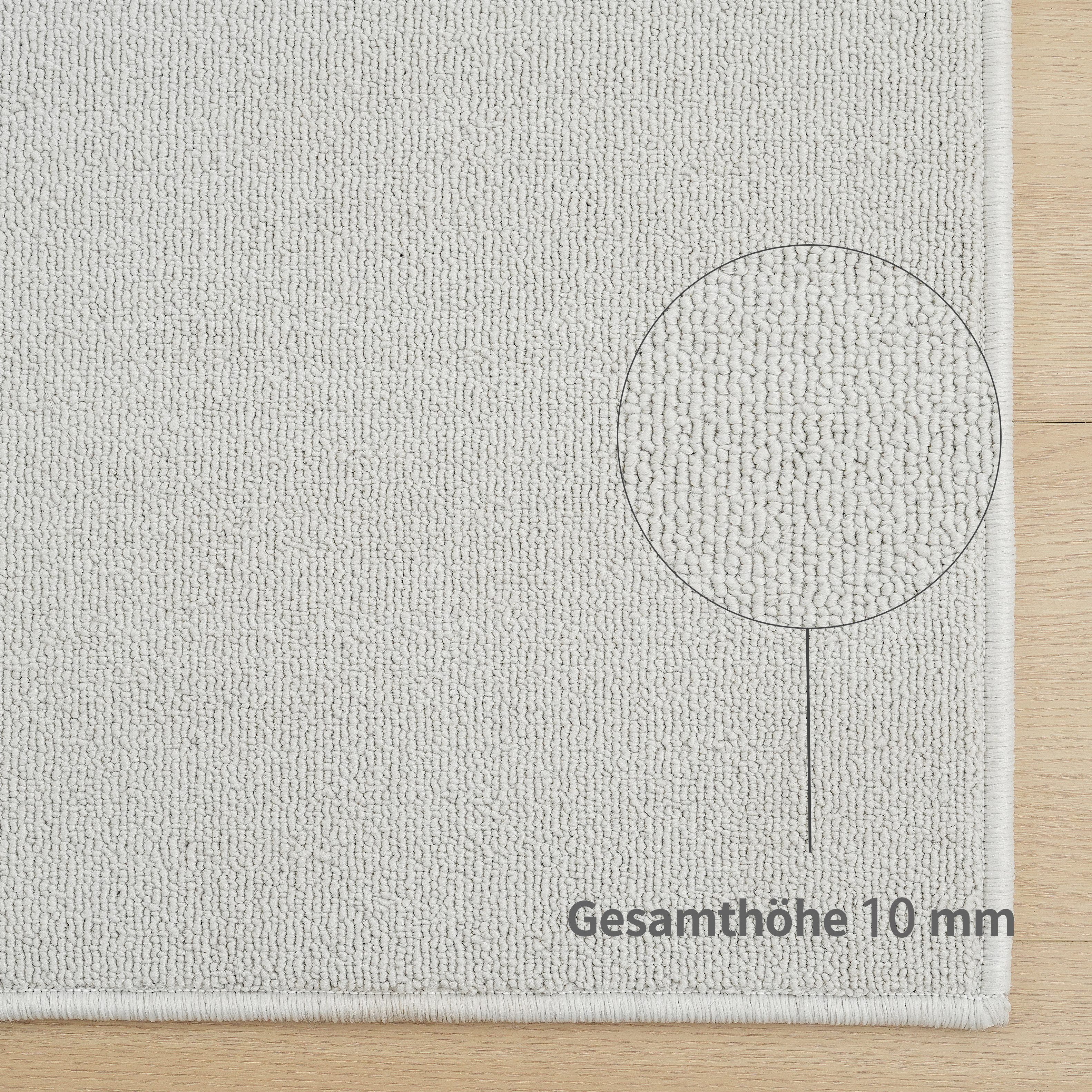 my home Vloerkleed Jola, uni-kleuren, bijzonder dichte kwaliteit, Boho Woonkamer, slaapkamer, gang, kinderkamer, waterafstotend