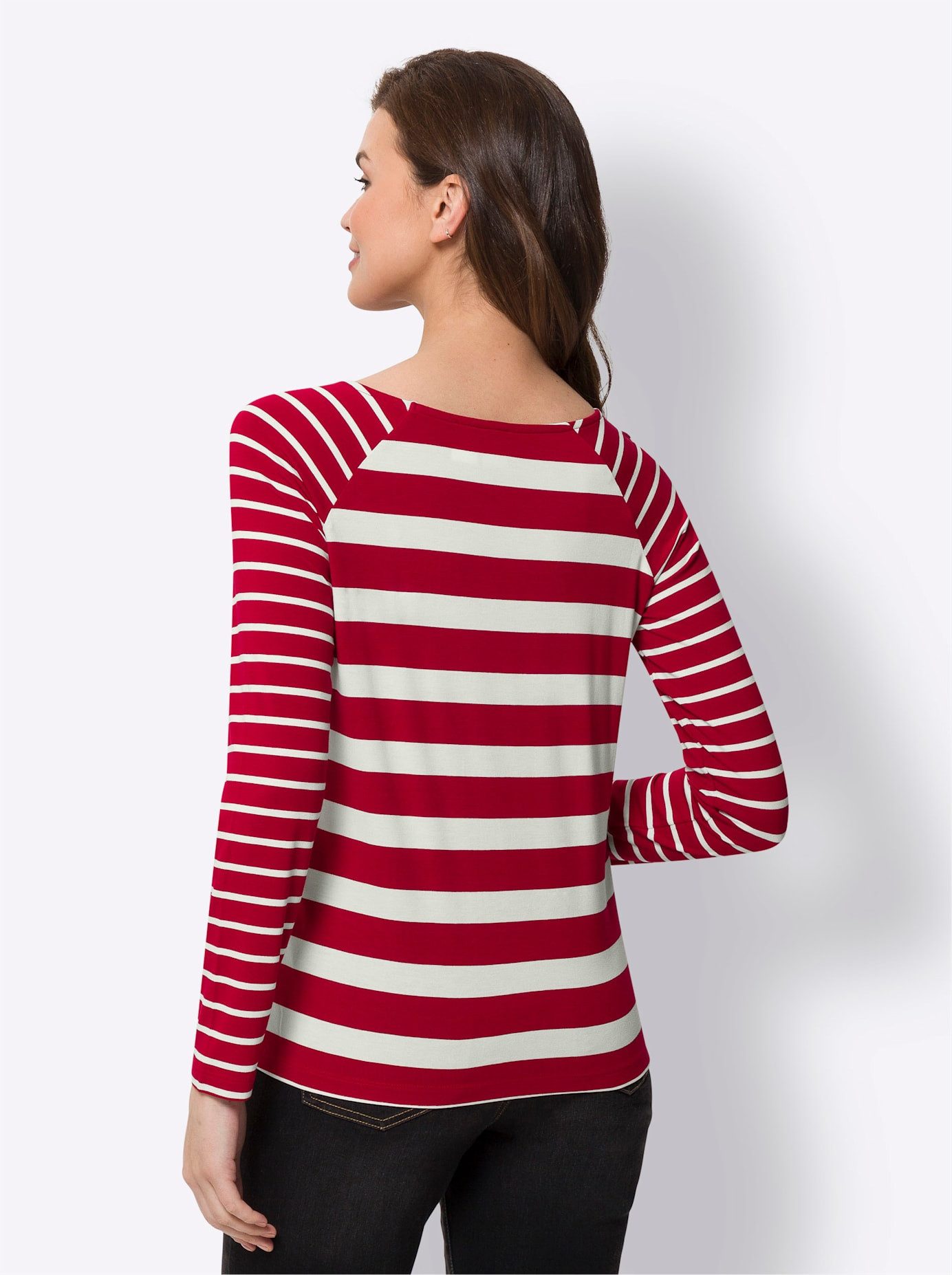 heine Shirt met ronde hals Gestreept shirt (1-delig)