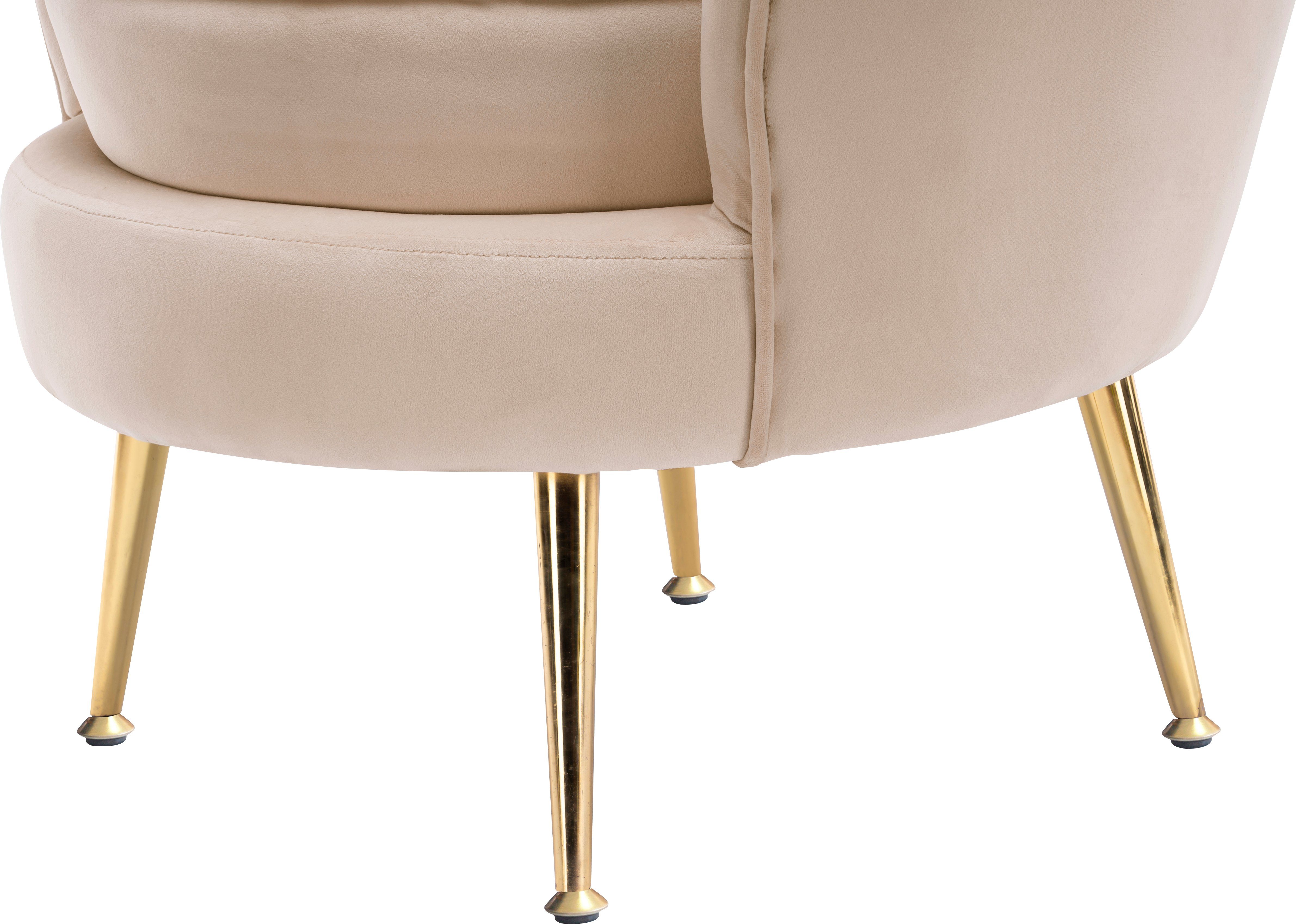Kayoom Fauteuil Sofa Barbara 125, hoogwaardige fluwelen stof met fluweelachtige aanraking (1 stuk)