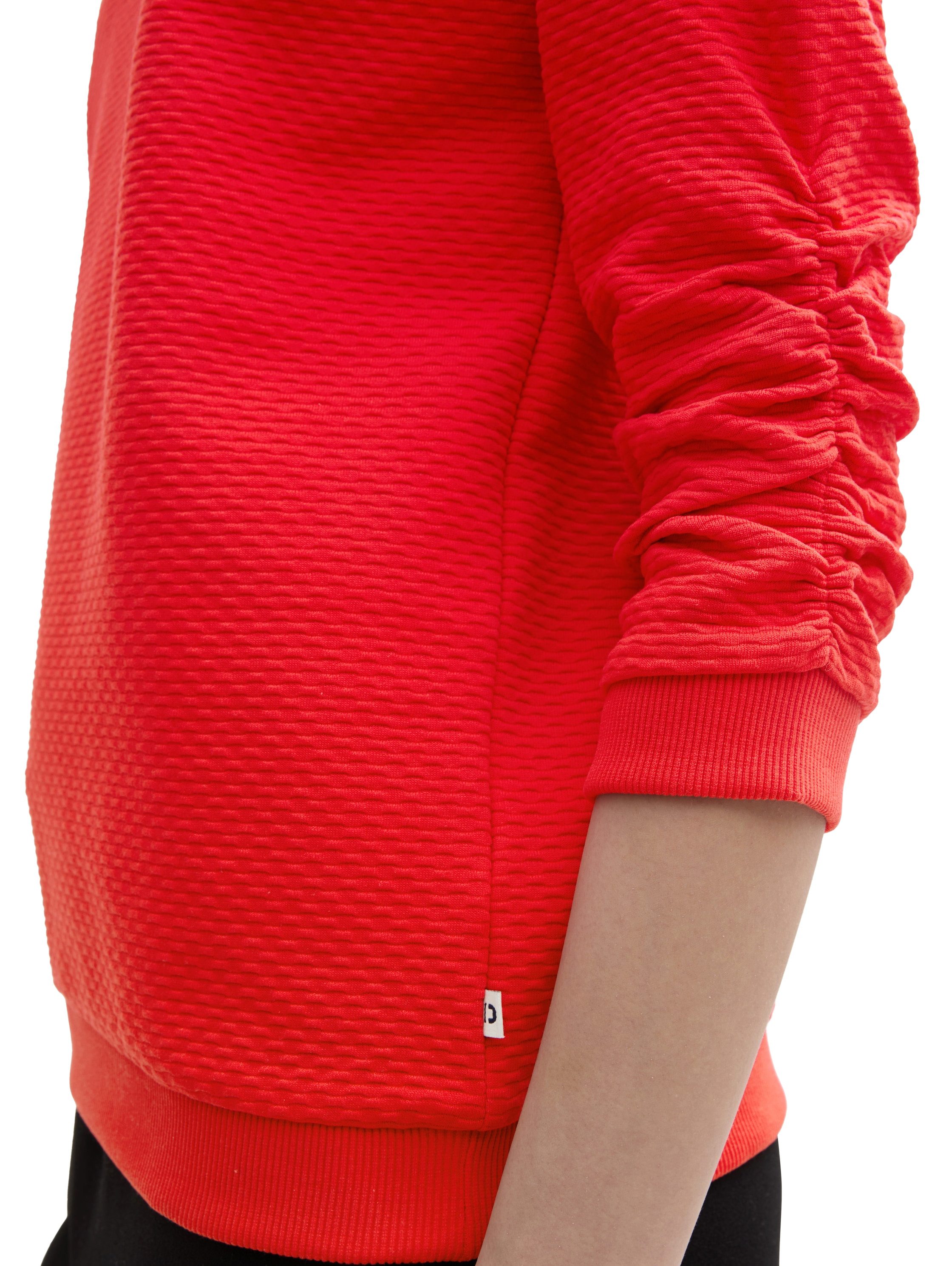 Tom Tailor Denim Sweatshirt met heel bijzonder oppervlak van het materiaal