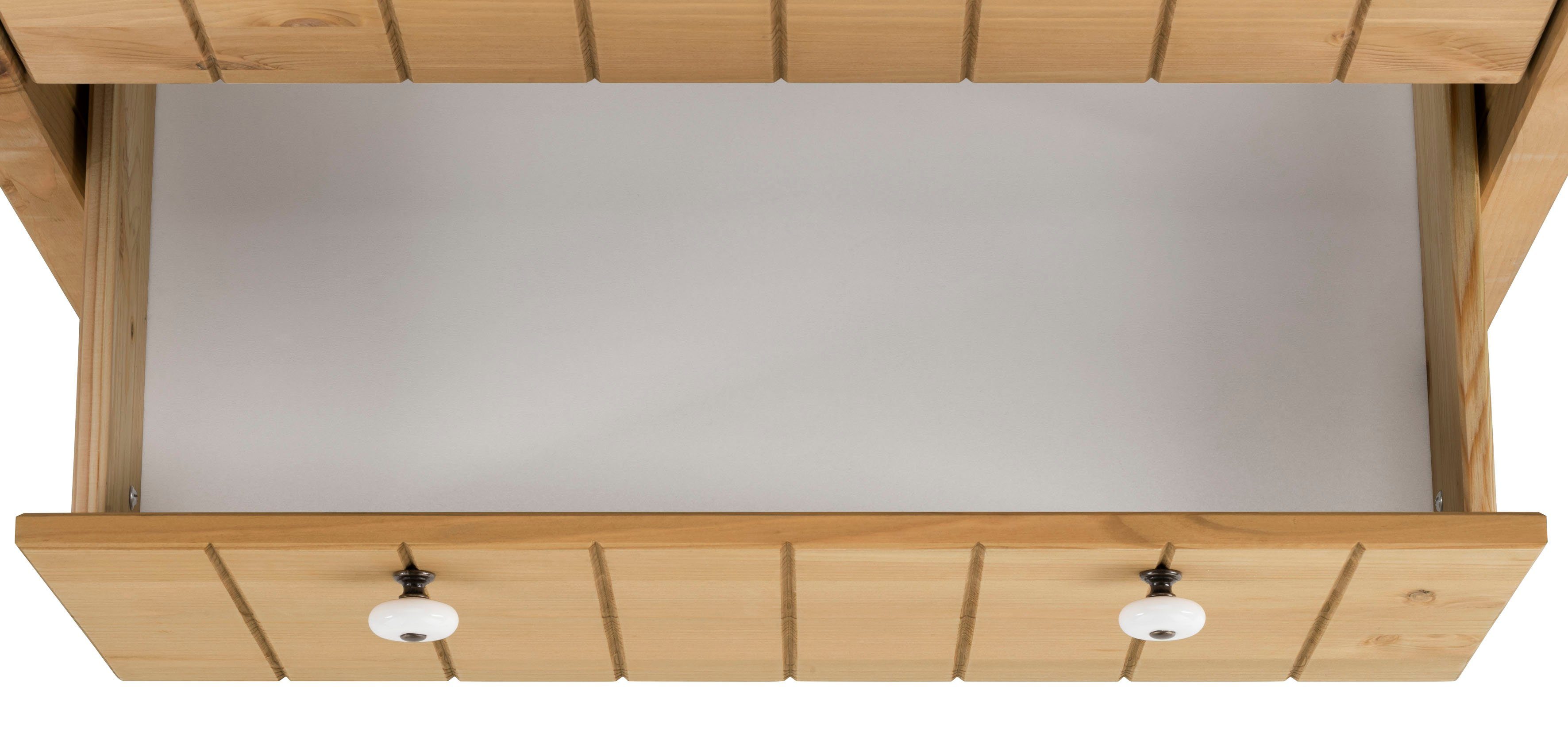 Home affaire Wastafelonderkast TINA Badkamermeubel, kast, breedte 57 cm, massief hout