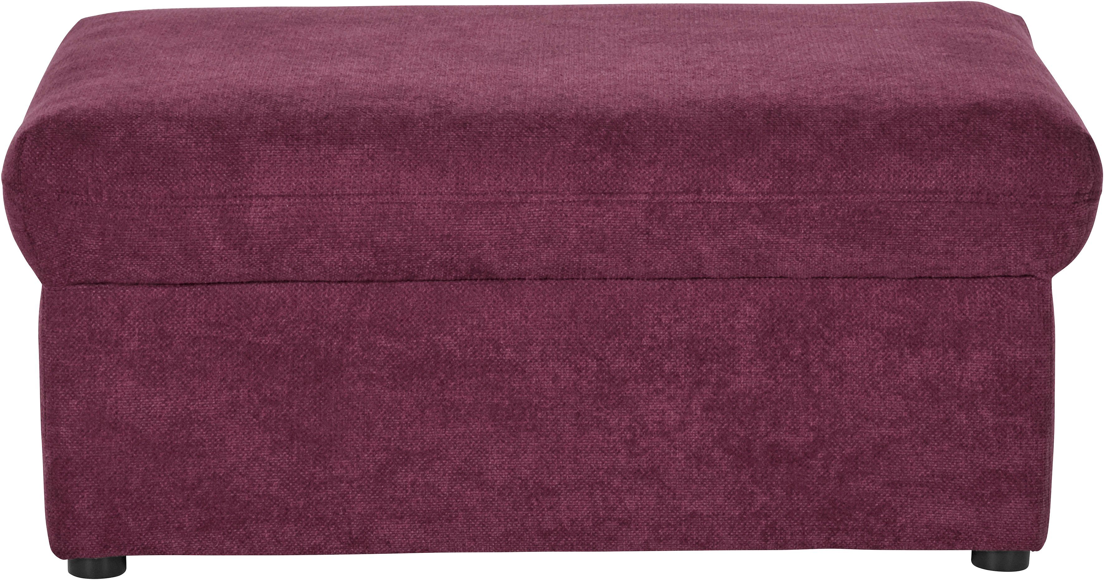 DOMO collection Hocker Topmatras met golfvering, op kunststof glijders