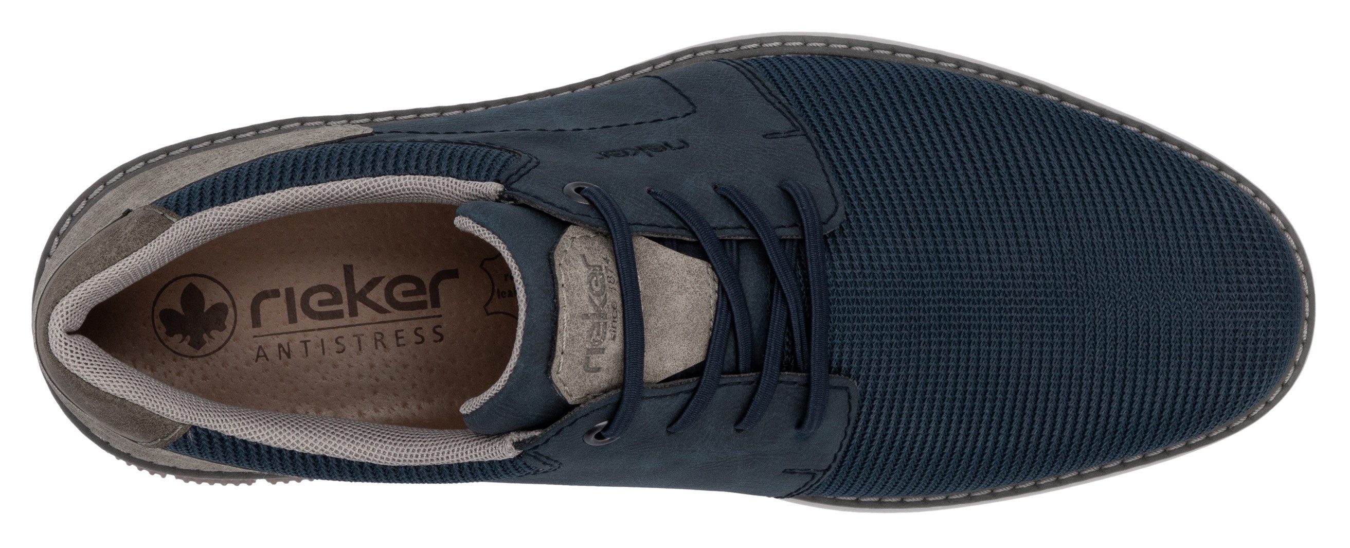 Rieker Slip-on sneakers Instapschoen, lage schoen, sneaker met elastiek voor gemakkelijke instap