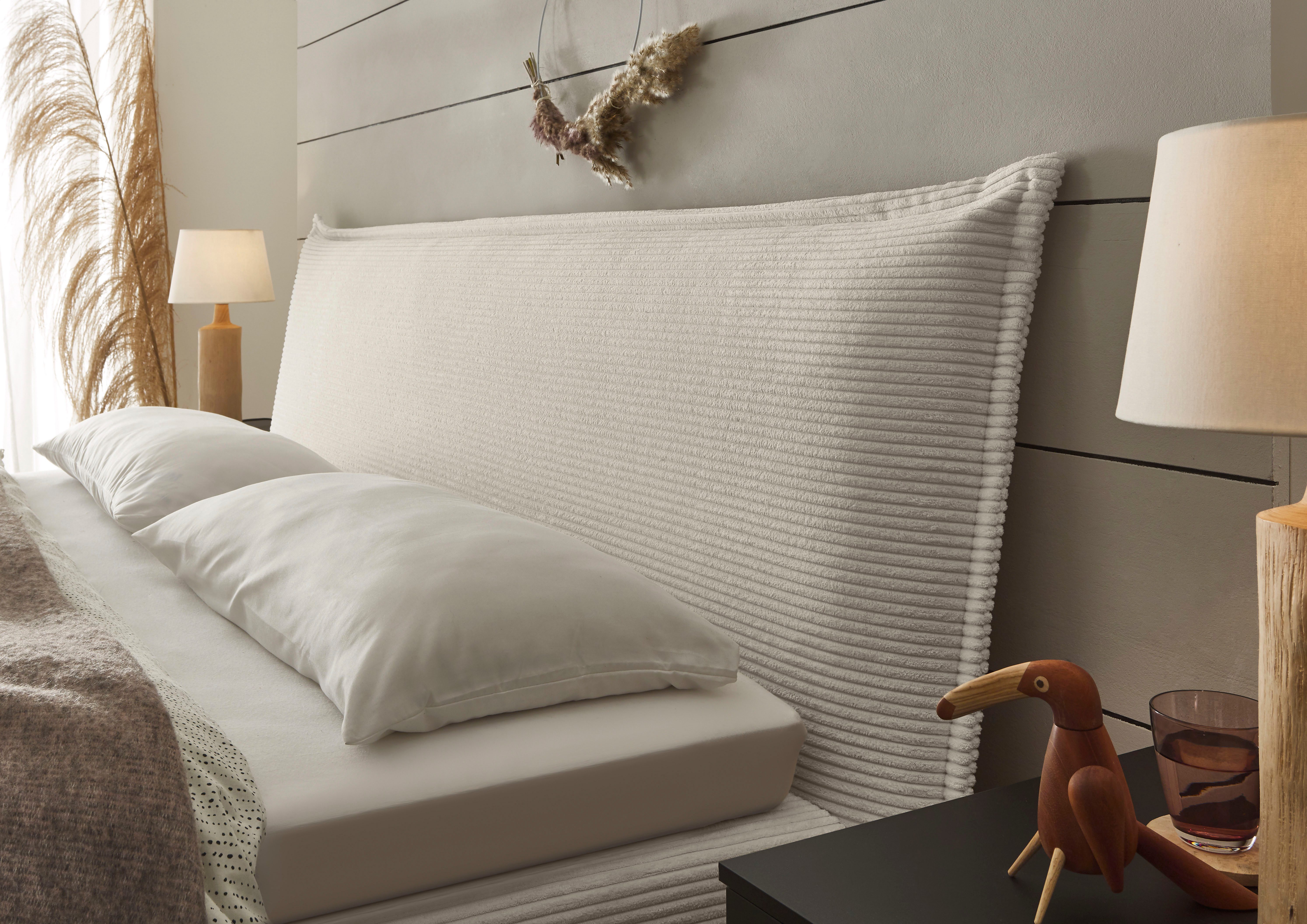 set one by Musterring Boxspring Florida in moderne cord bekleding, met bedlade, in 3 maten verkrijgbaar