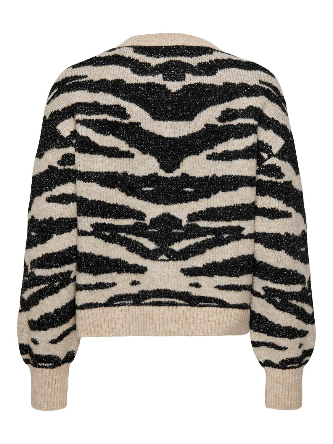Only Trui met ronde hals ONLAMBER LS JQ O-NECK GLITTER KNT