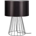 britop lighting tafellamp swan decoratieve lamp van metaal met hoogwaardige lampenkap, bijpassende lm e27 - exclusief, made in europe (1 stuk) zwart