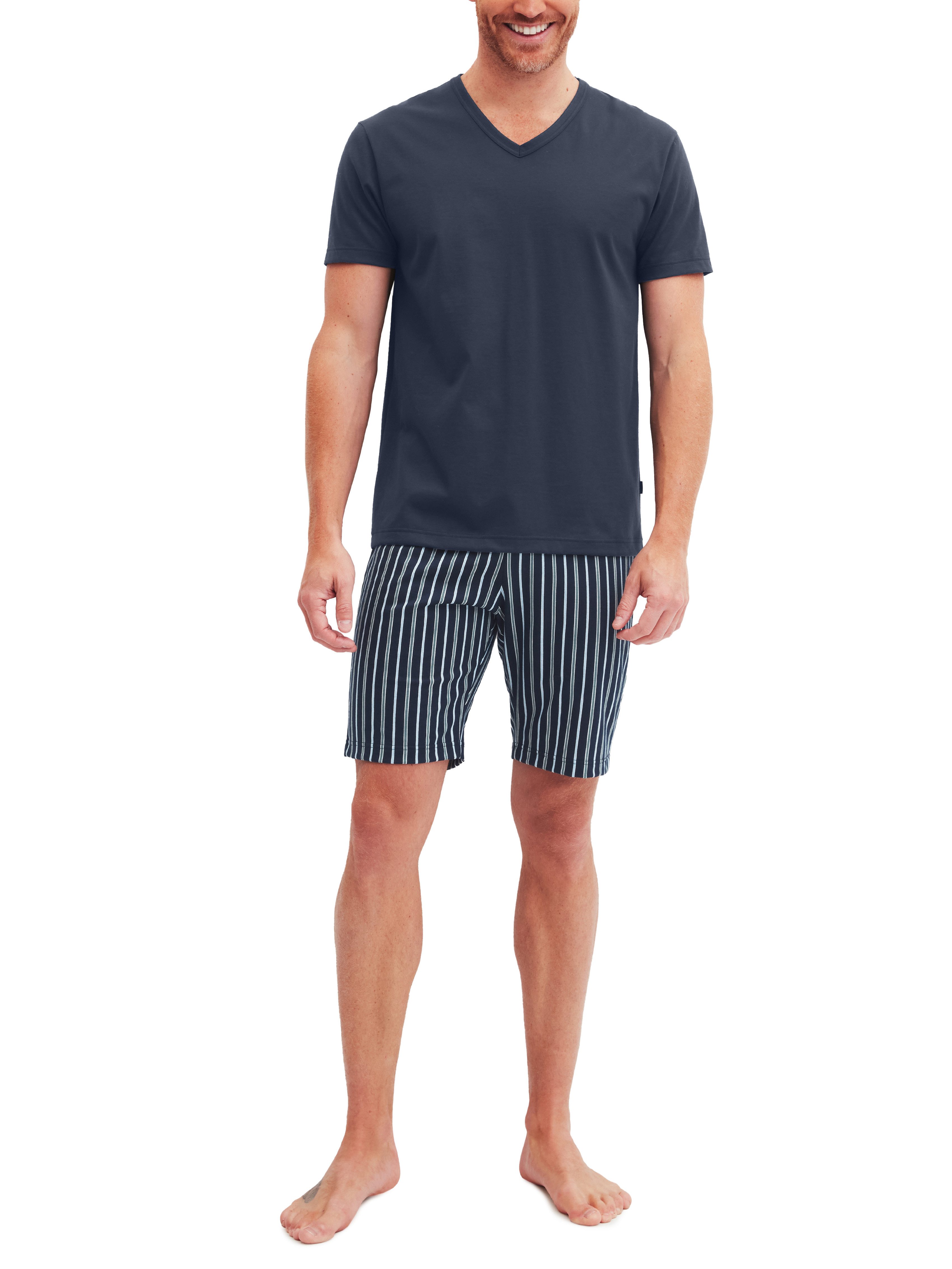 CALIDA Shortama Cotton Special V-hals, korte mouw, katoen (2-delig)