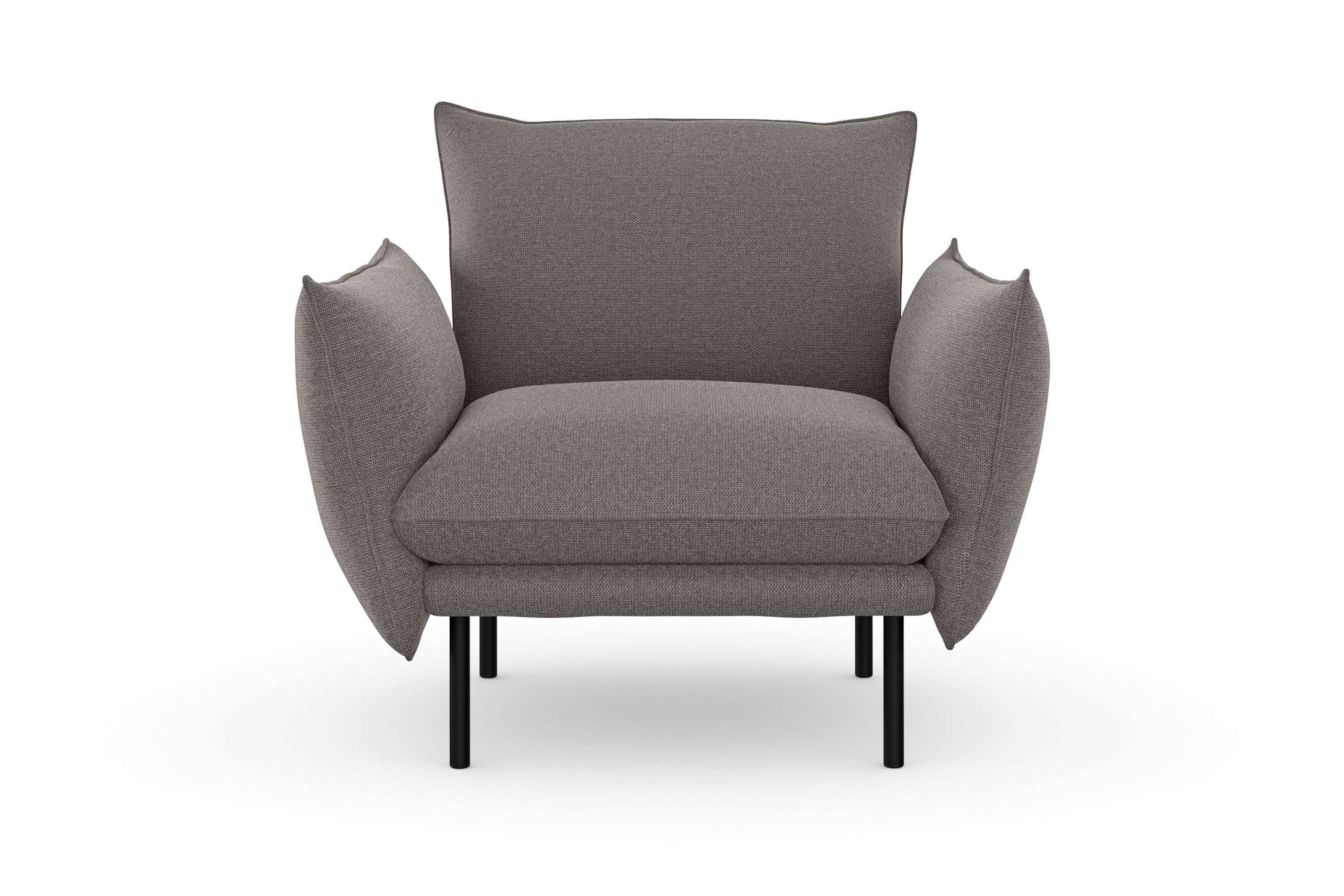 andas Fauteuil Stine cocktailstoel Bijzonder design door kussen-look en opstaande naad, by Morten Georgsen