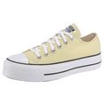 converse plateausneakers chuck taylor all star lift canvas ox geel