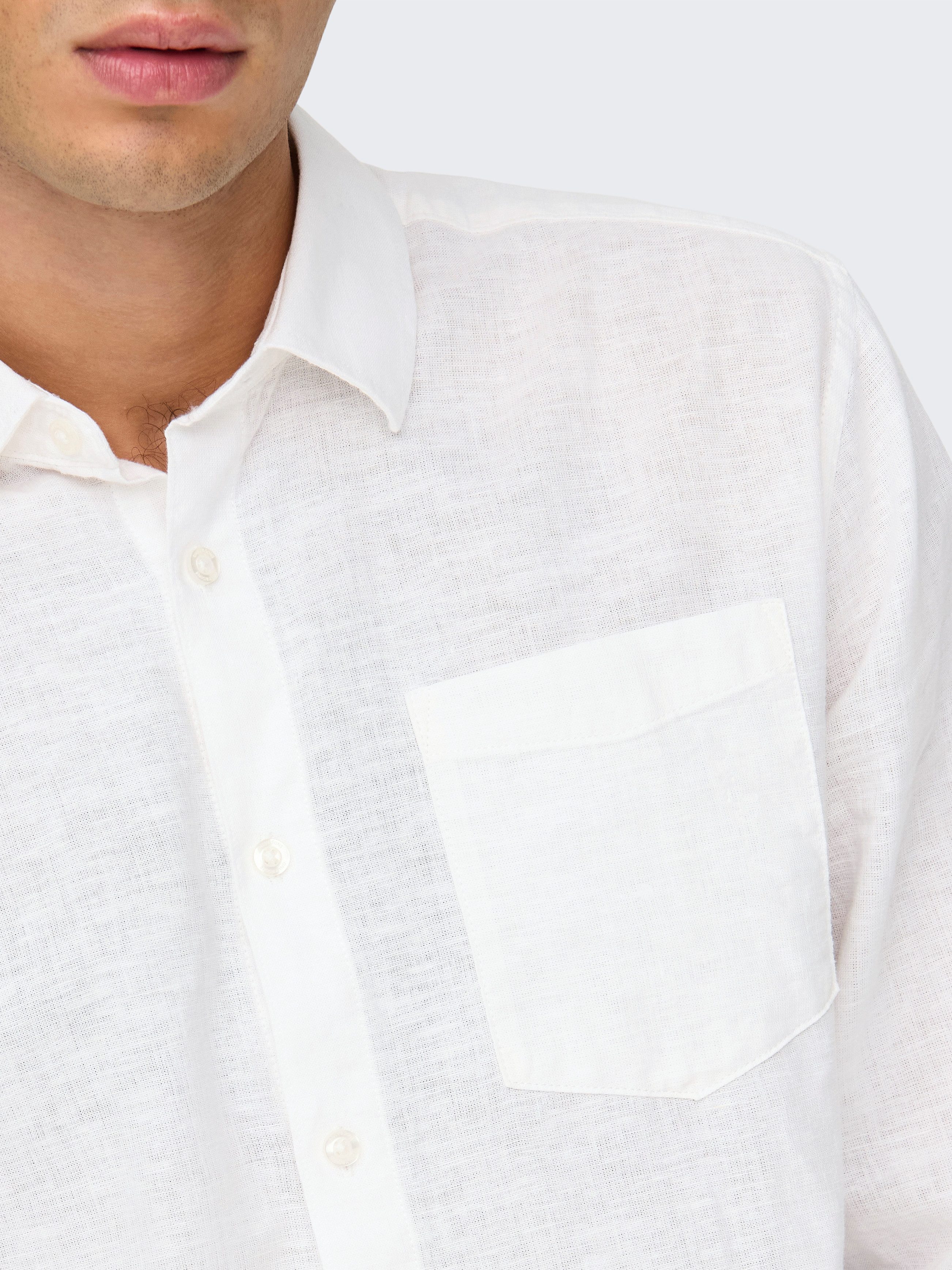 ONLY & SONS Overhemd met lange mouwen ONSCAIDEN LIFE REG LS 1 PKT SHIRT NOOS