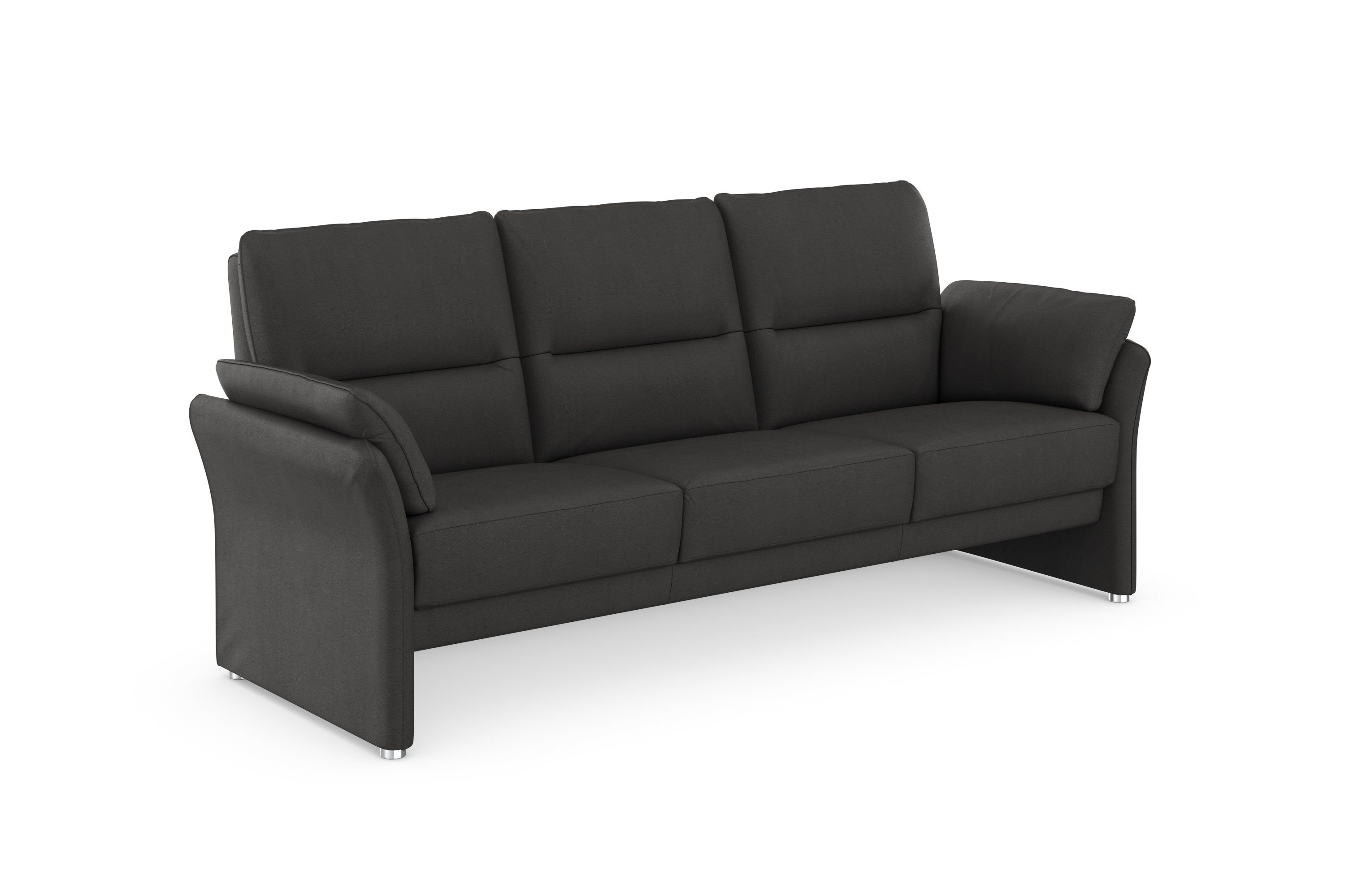 DOMO collection 3-zitsbank Pina tijdloos en elegant, smalle armleuningen, compacte afmetingen