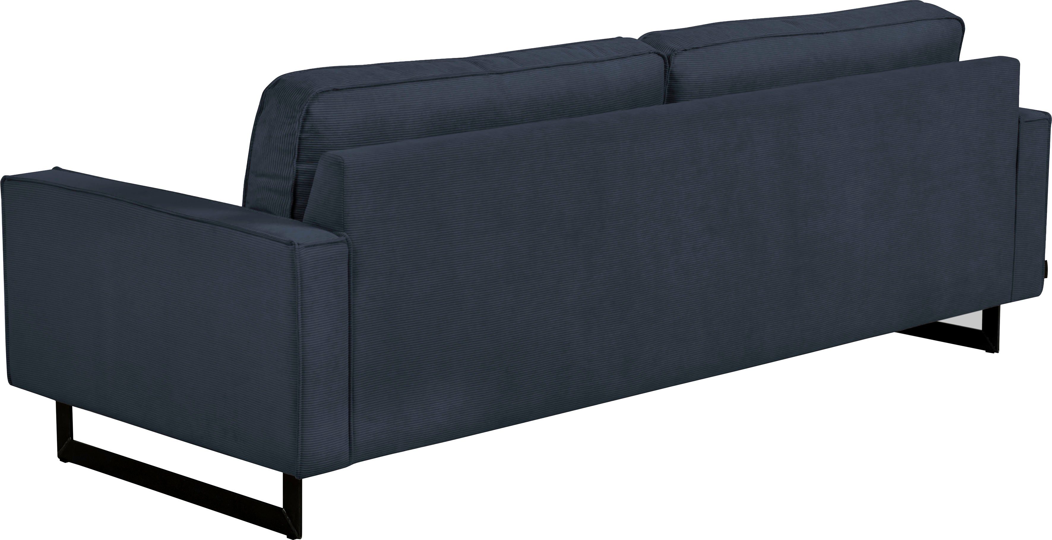 Places of Style 3-zitsbank Maxi-uitvoering Pinto, 236 cm, cord, chenille, leerlook