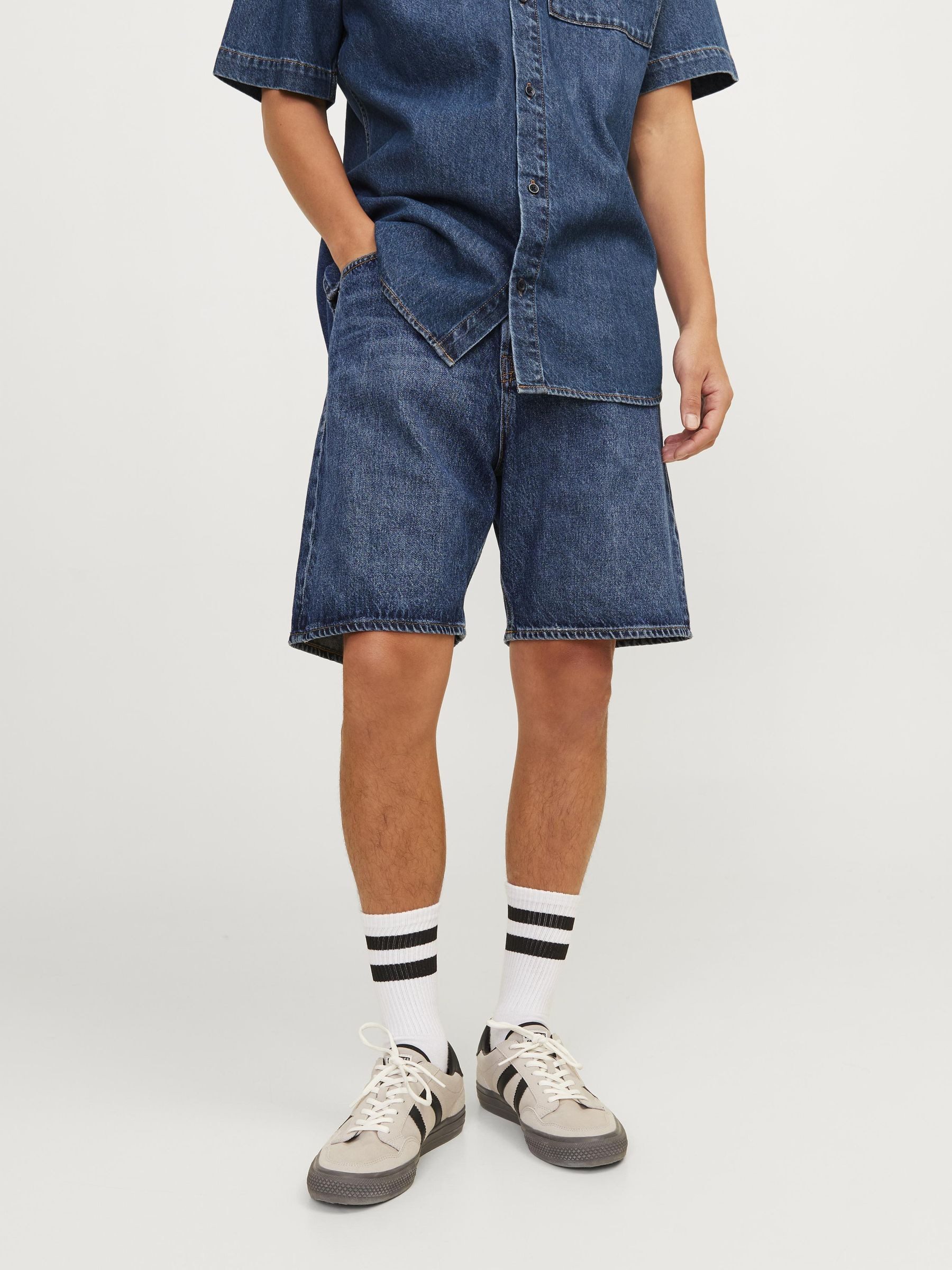 Jack & Jones Short JJICHRIS JJCOOPER SHORTS SBD 920 SN heren bermuda broeken maat L blauw