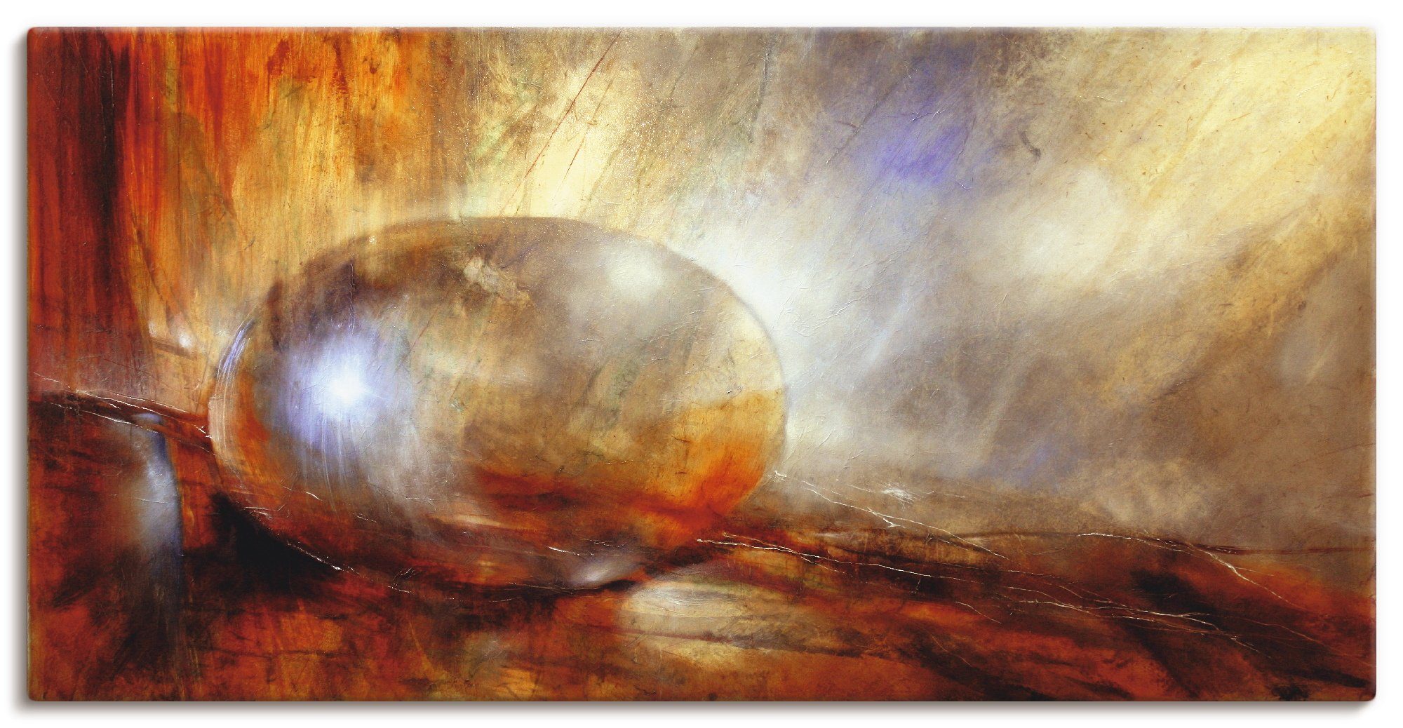 Artland Artprint Brainstorming als artprint op linnen, poster in verschillende formaten maten foto schilderijen maat 100 cm x 50 cm goud