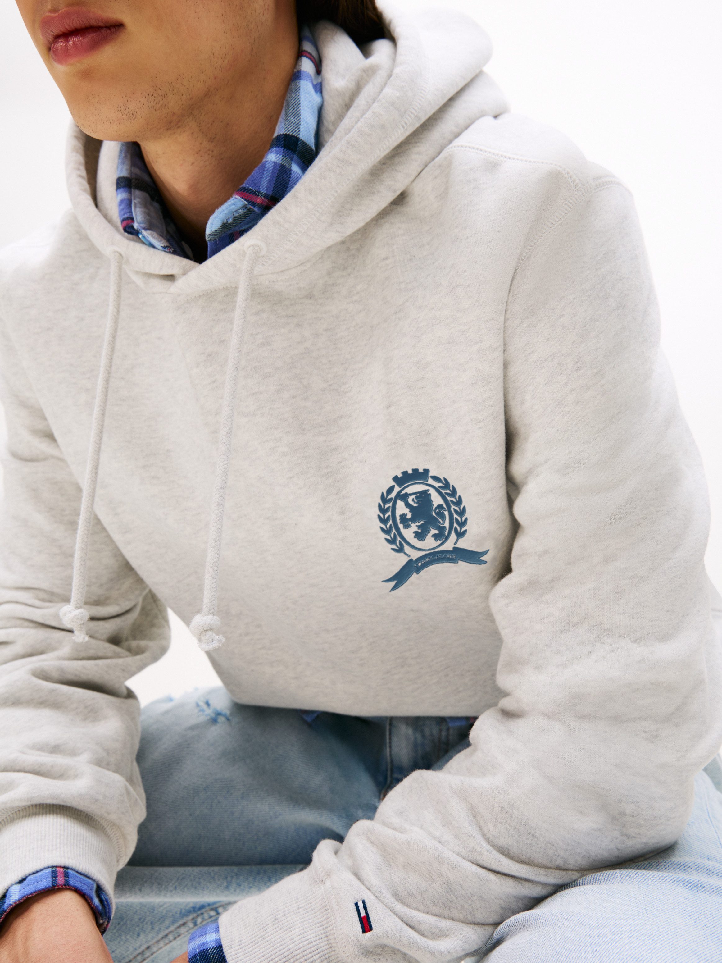 TOMMY JEANS Hoodie TJM WASHED CREST PLAY