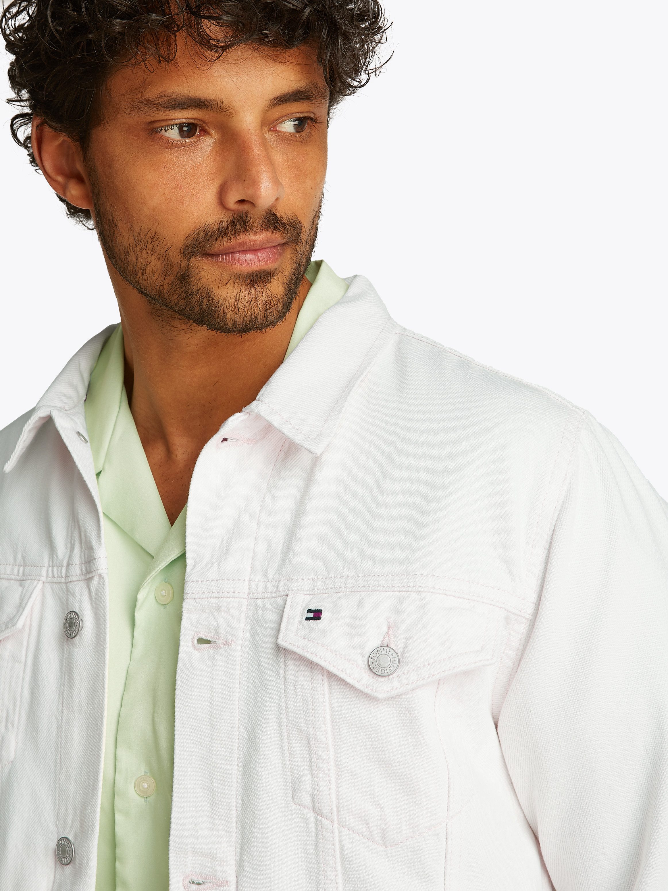 Tommy Hilfiger Jeansjack REGULAR TRUCKER JKT RGD ECRU