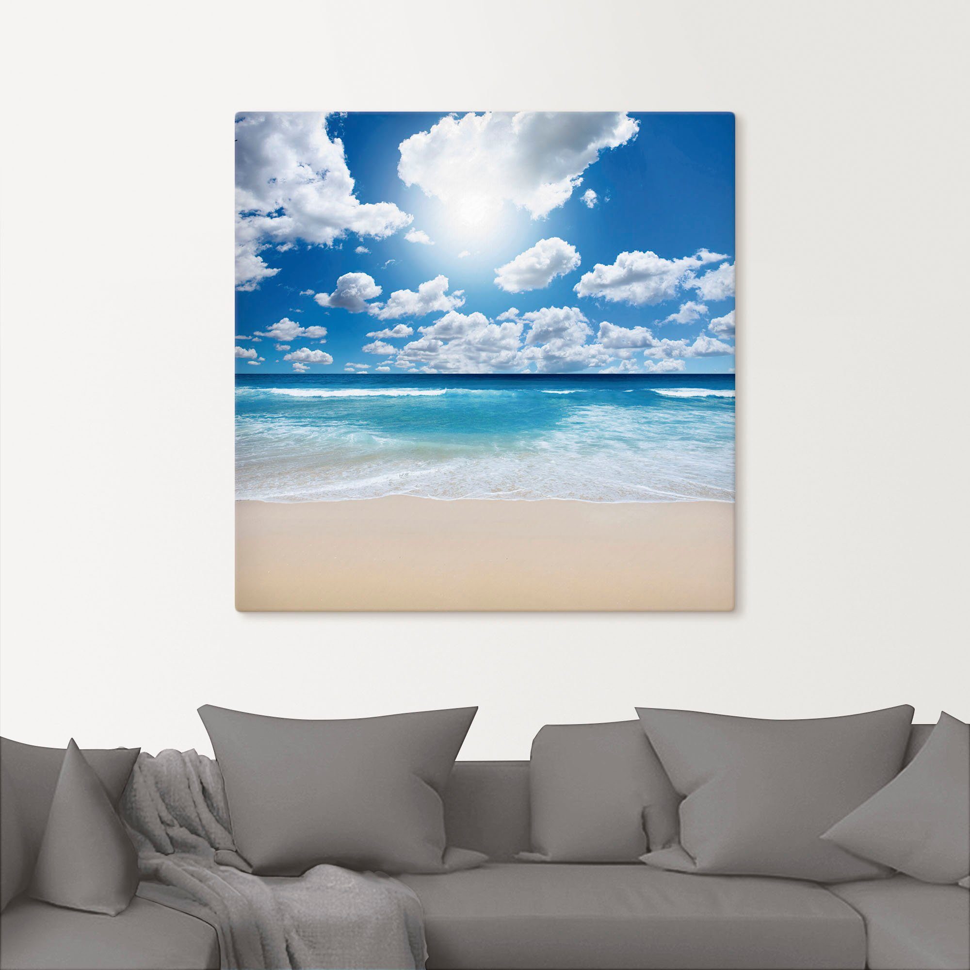 Artland Artprint Groot strandlandschap als artprint op linnen, poster, muursticker in verschillende maten