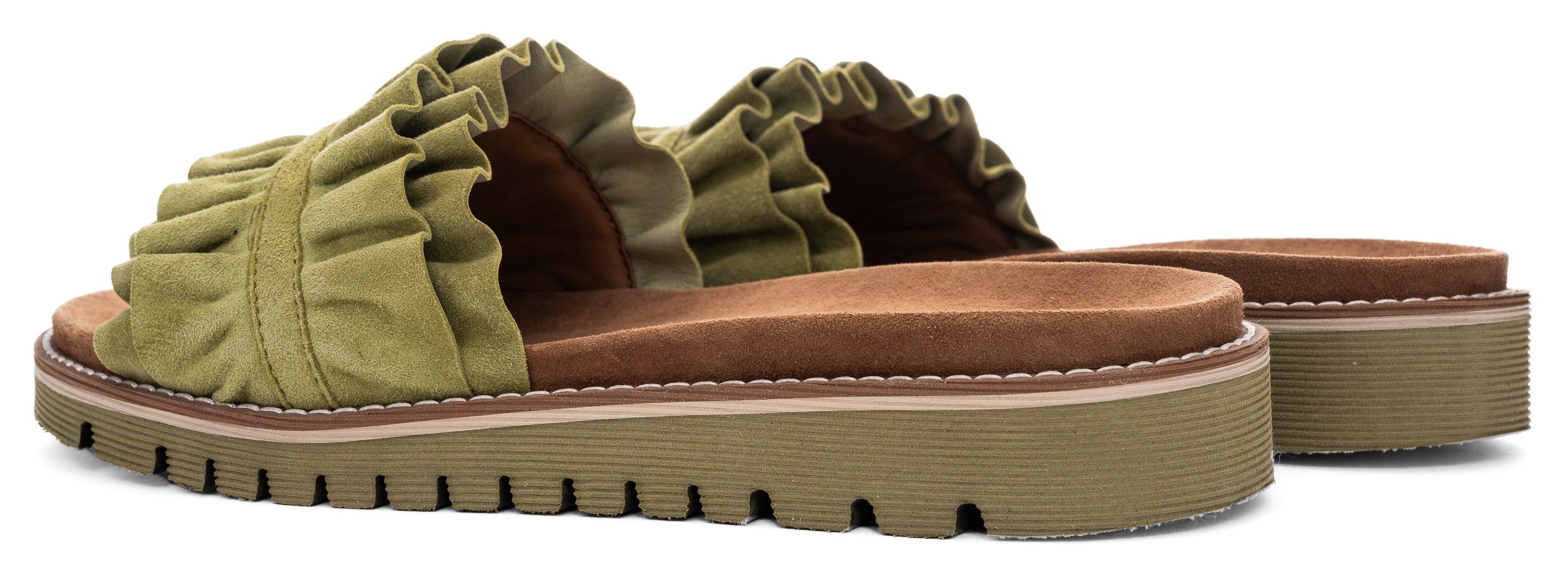 Ara Slippers KENT , slides, flats, sandaal met geplooide bandage