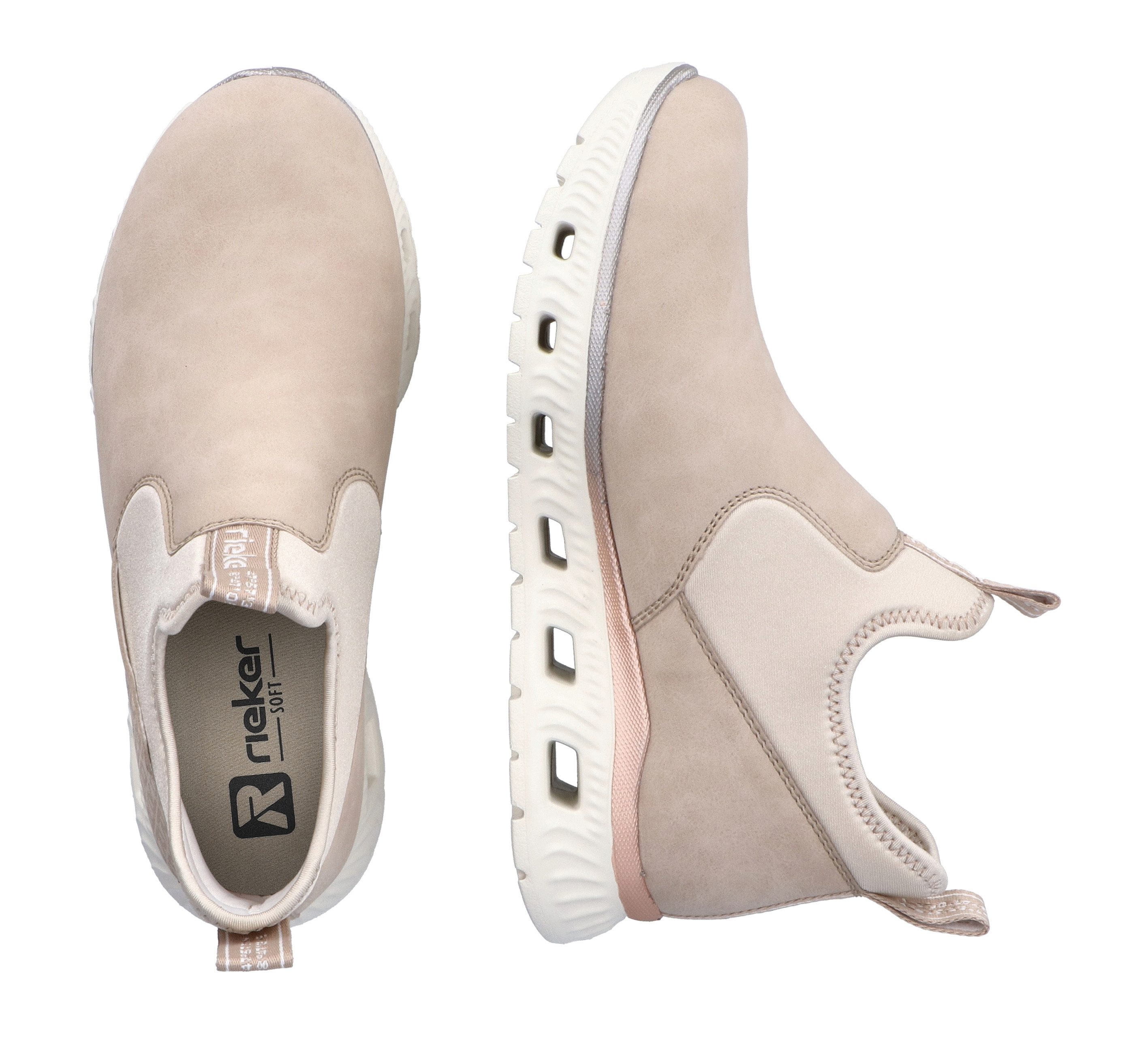 RIEKER Sport Boots zonder sluiting high-top sneakers, instaplaarzen met elastische schacht