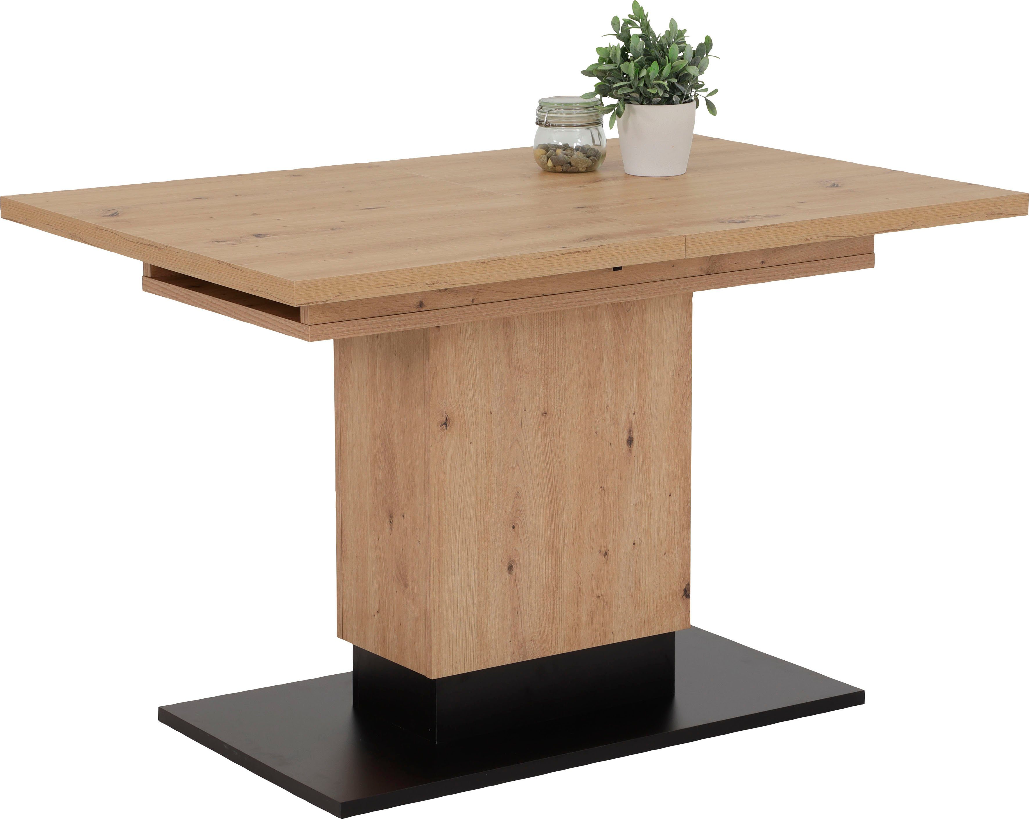 HELA Eettafel op zuil Lorena T uittrekbaar 120-180 cm