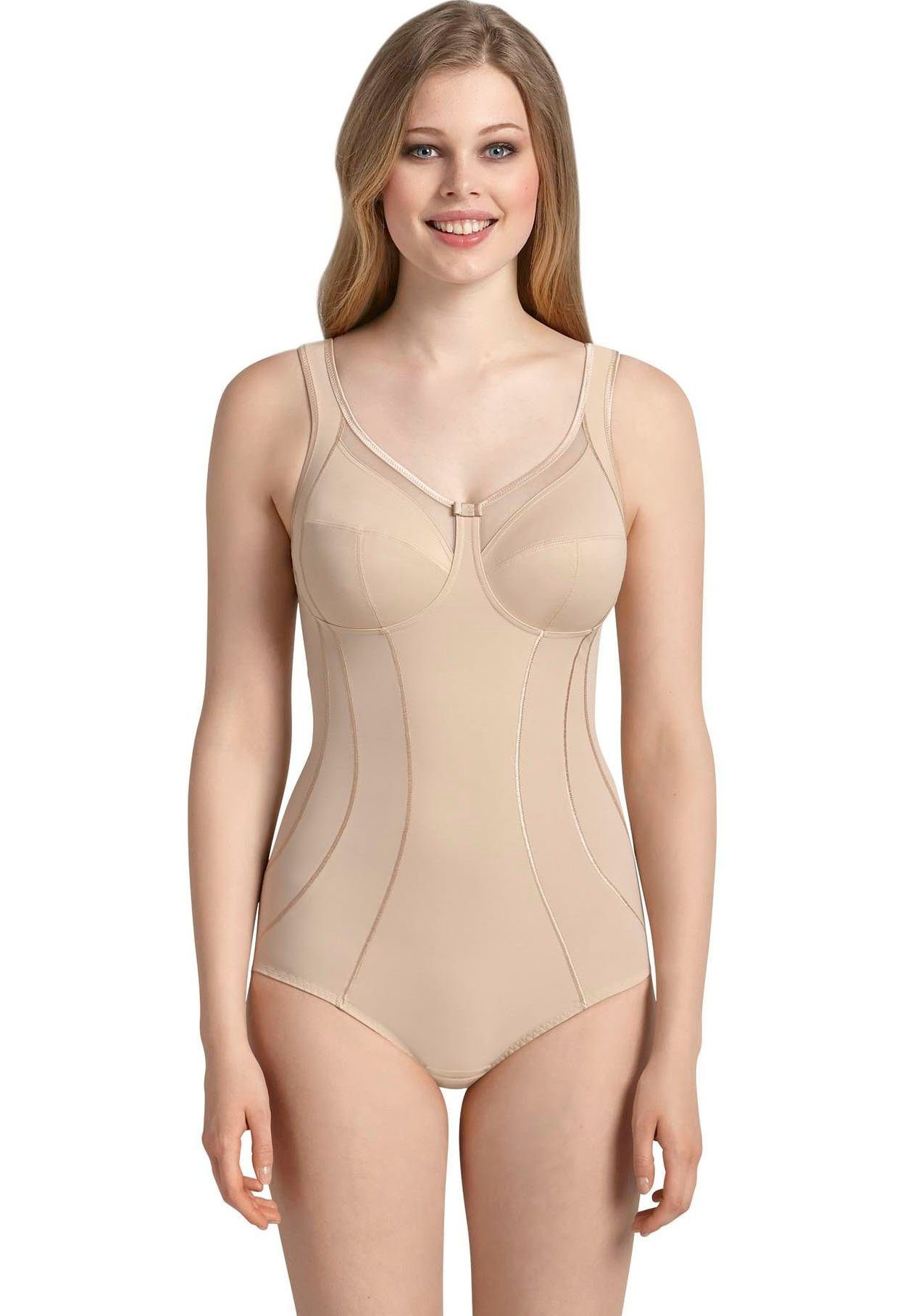Anita Comfort Corrigerende body Comfort-corselet Clara Art korset, figuur flatterend, slanker makend, vormend dames body's maat 100 E beige