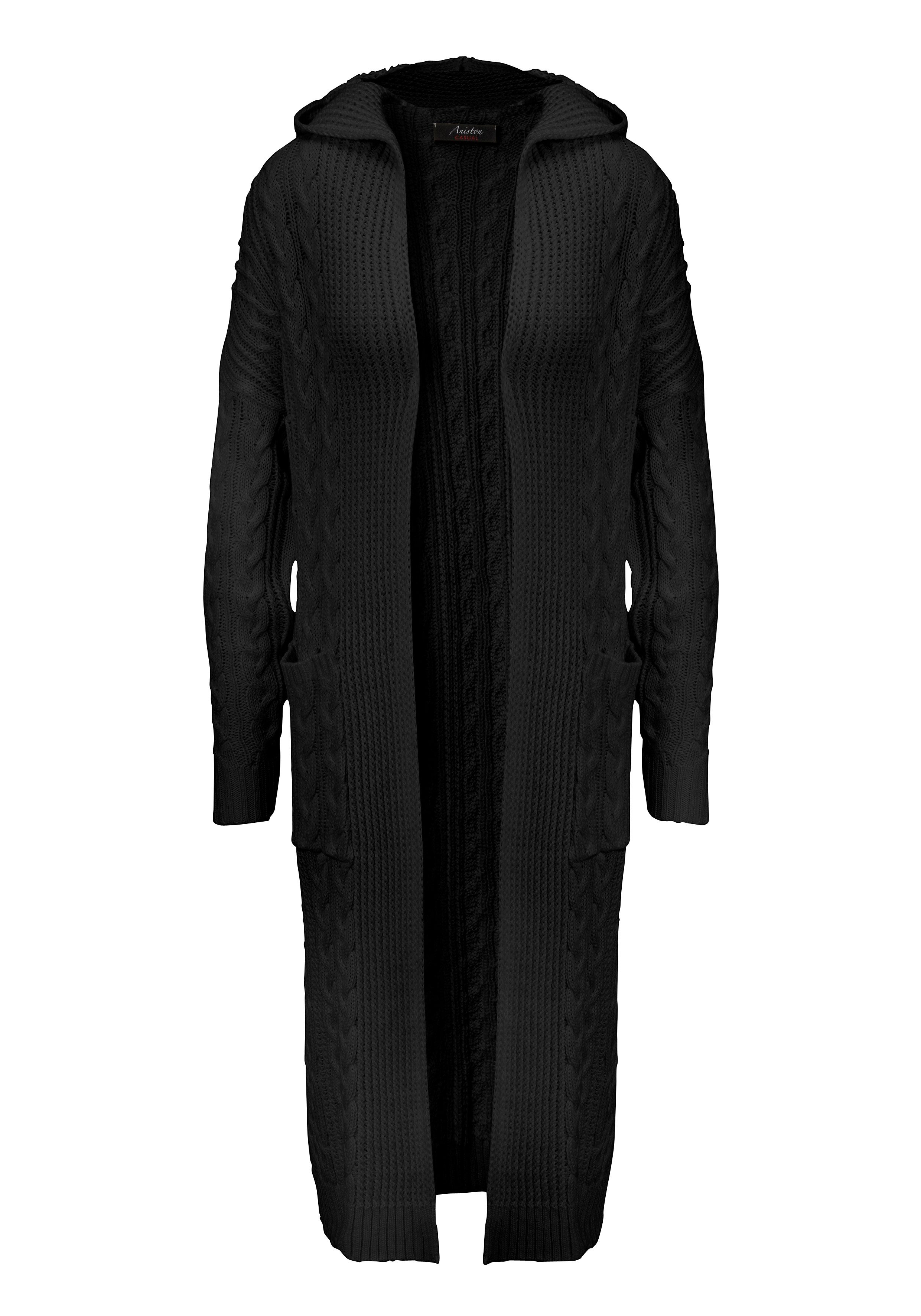 Aniston CASUAL Vest in trendy vlecht- en ajourpatroon-mix