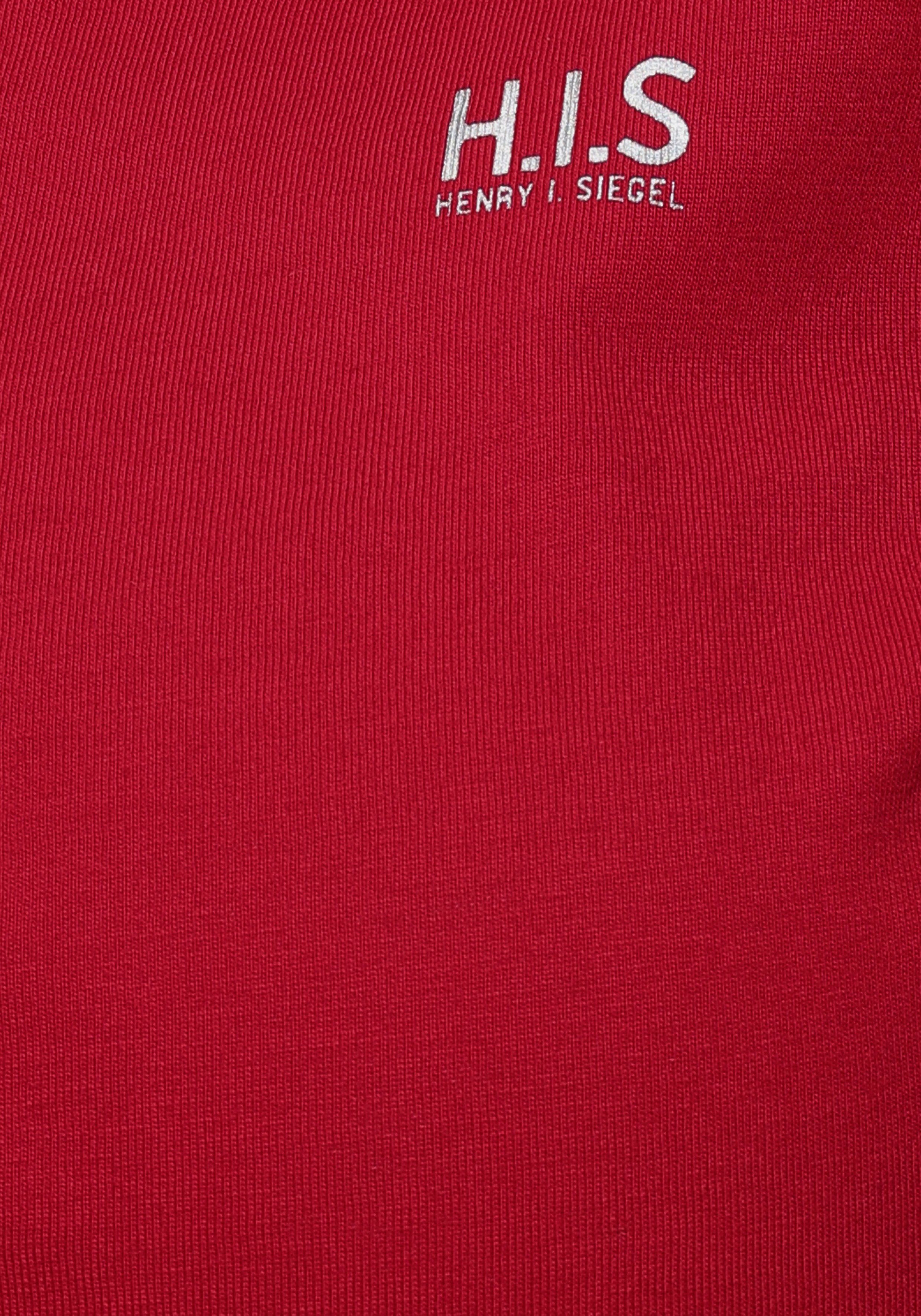 H.I.S T-shirt Essential basics figuurvolgende snit, van katoen (Set van 3)
