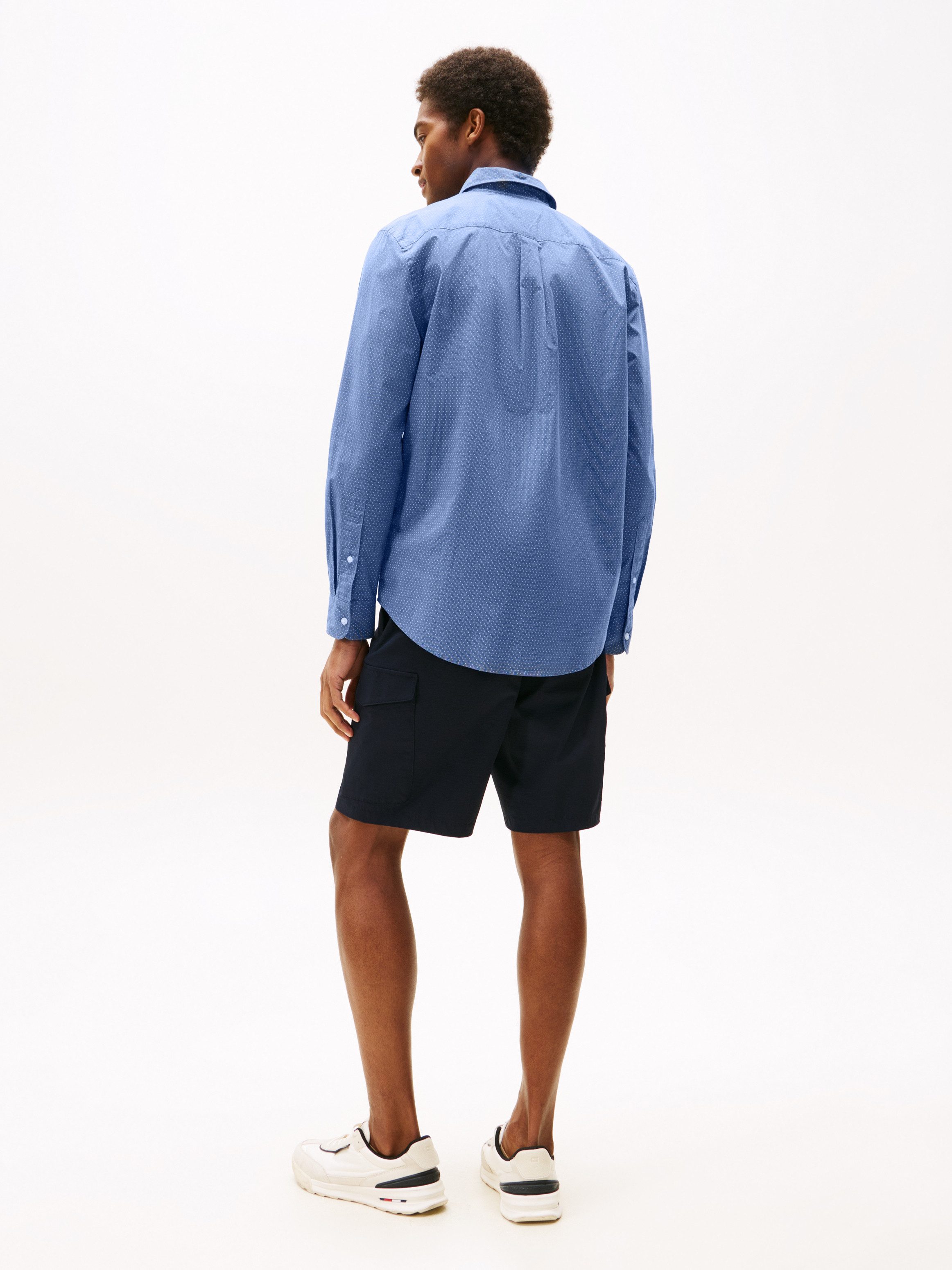Tommy Hilfiger Overhemd met lange mouwen FLEX POPLIN MINI PRINT RF SHIRT