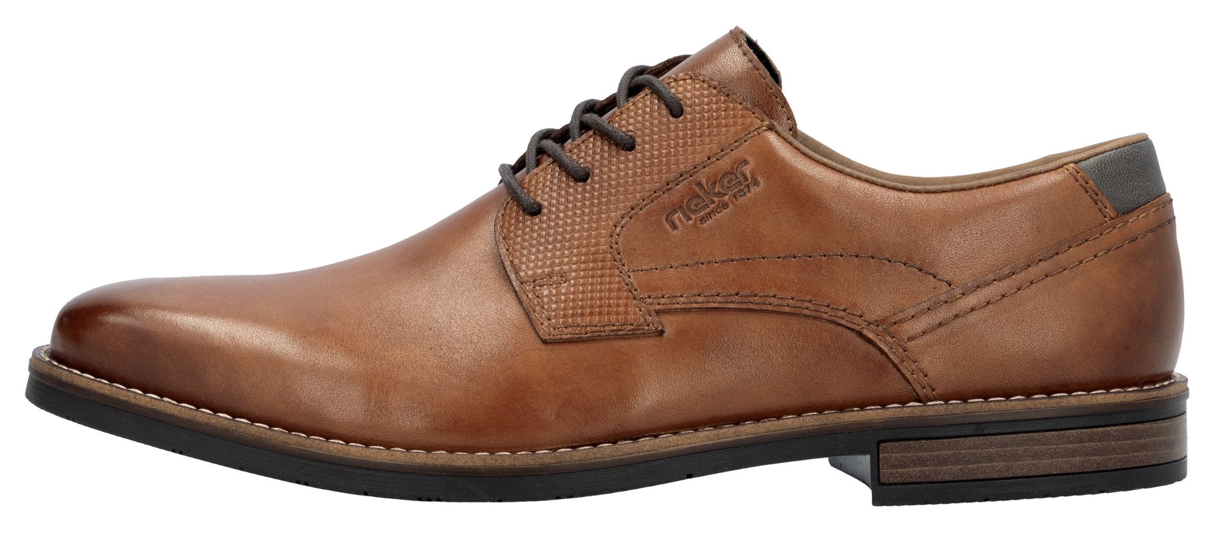 Rieker Veterschoenen zakelijke schoen, lage schoen, feest schoen met leren dekzool