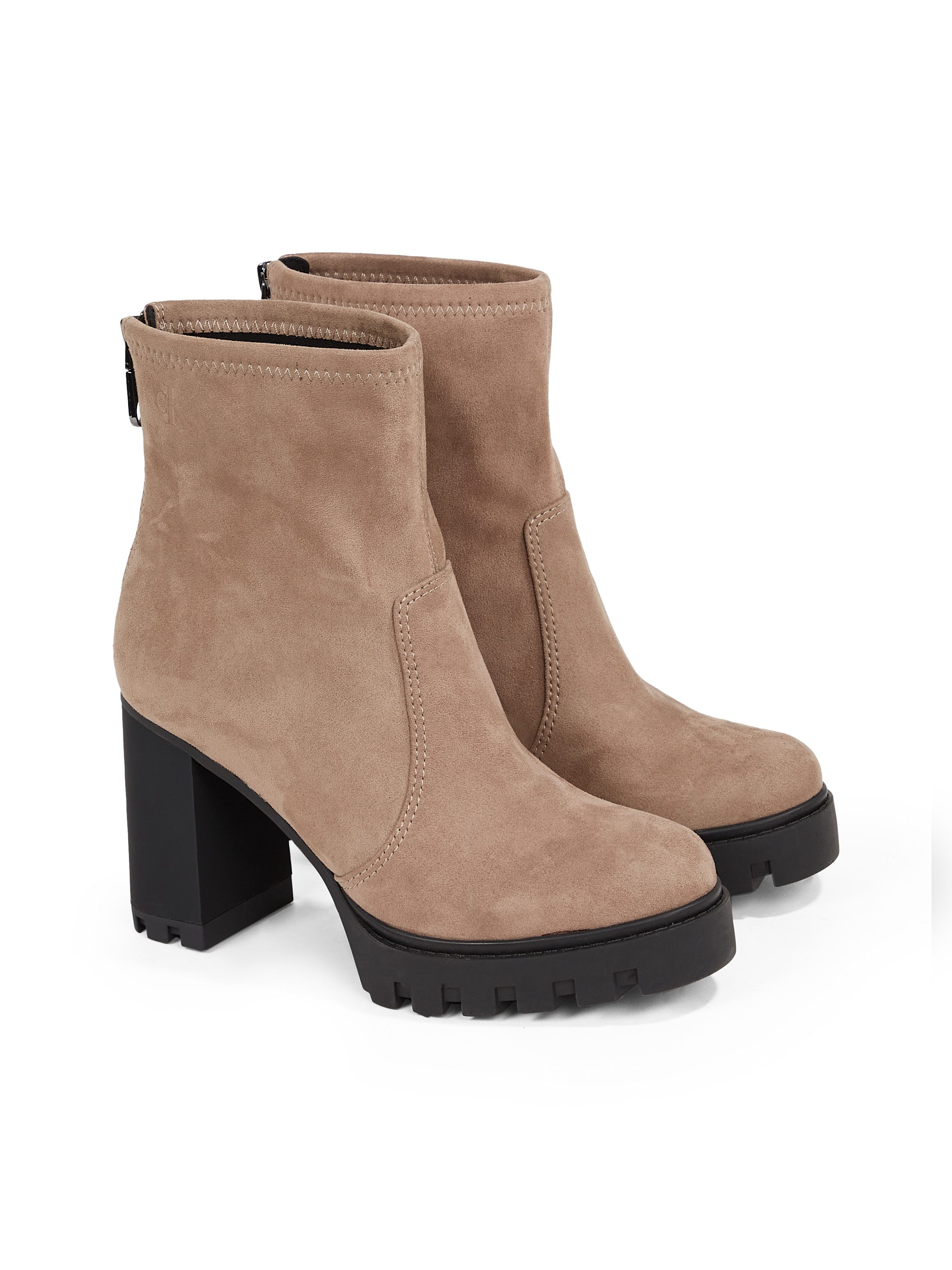 Calvin Klein Highheel-laarsjes HEEL PLATFORM ZIP BOOT SS blokhak, plateau, enkellaars, praktische...