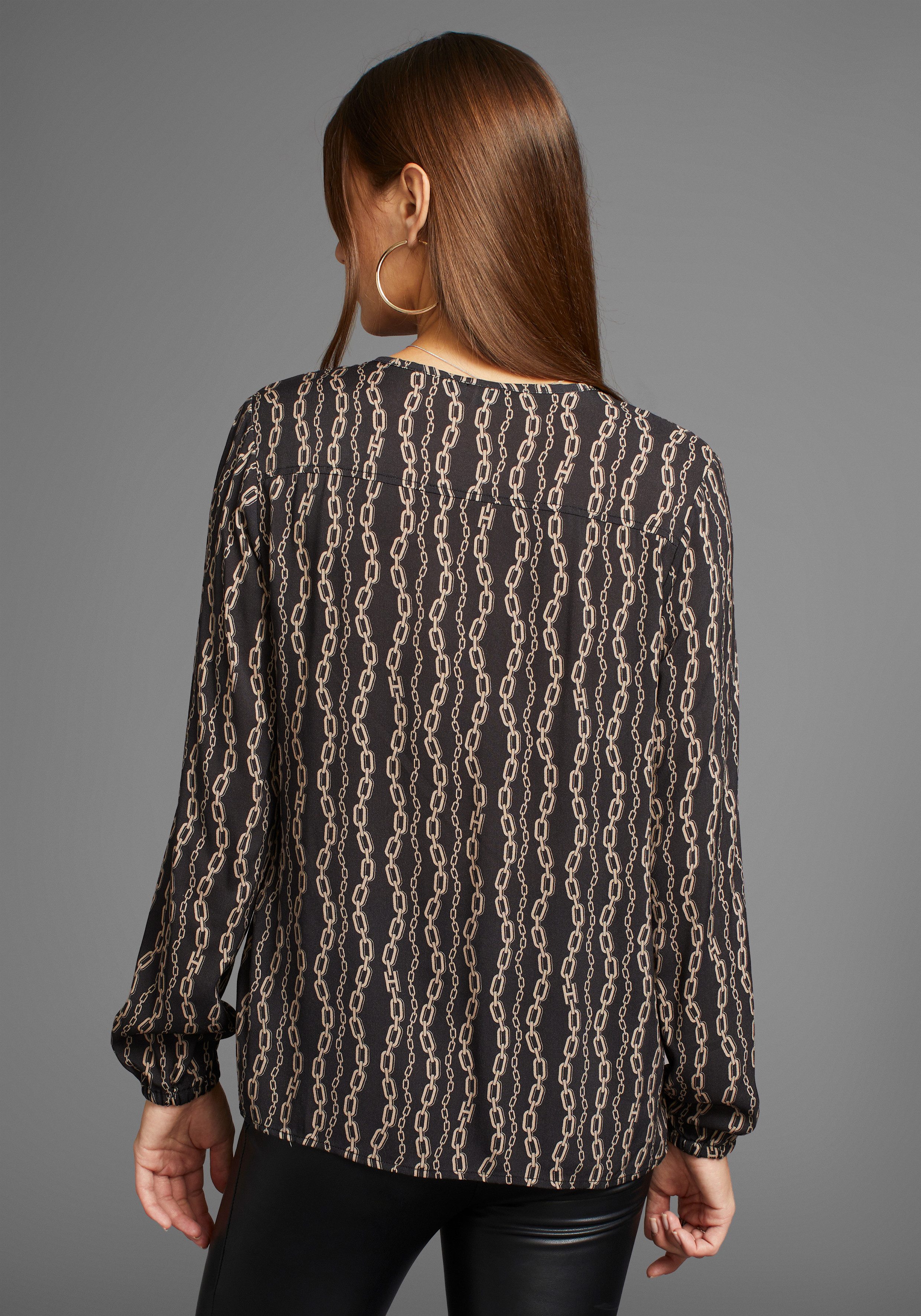 HECHTER PARIS Blouse met lange mouwen met modieuze allover-print