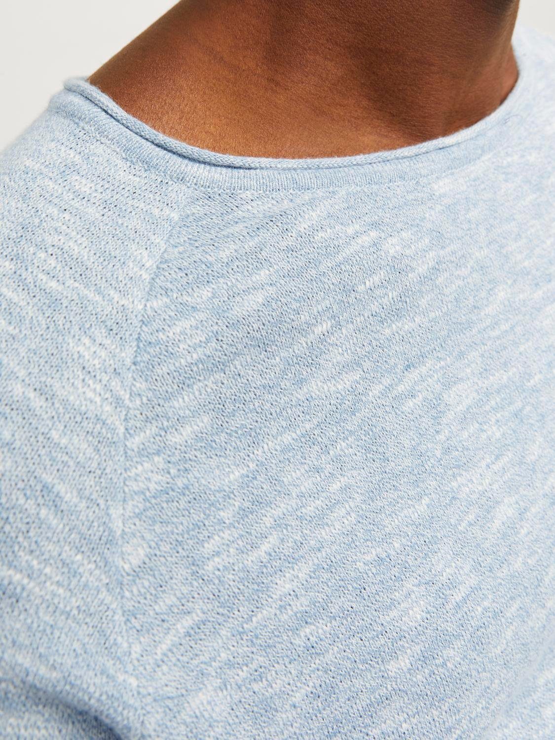 Jack & Jones Gebreide trui JJELINEN KNIT CREW NECK SN