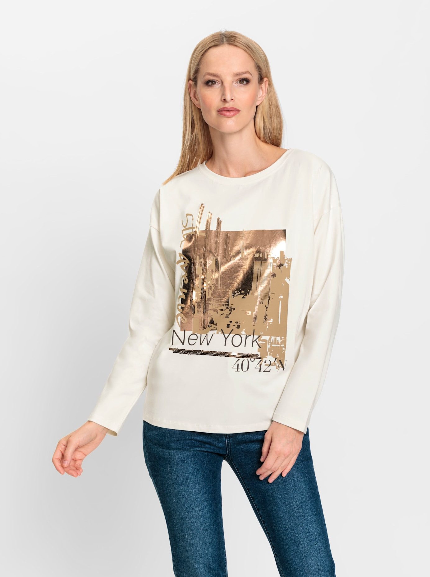 heine Shirt met lange mouwen Shirt (1-delig)