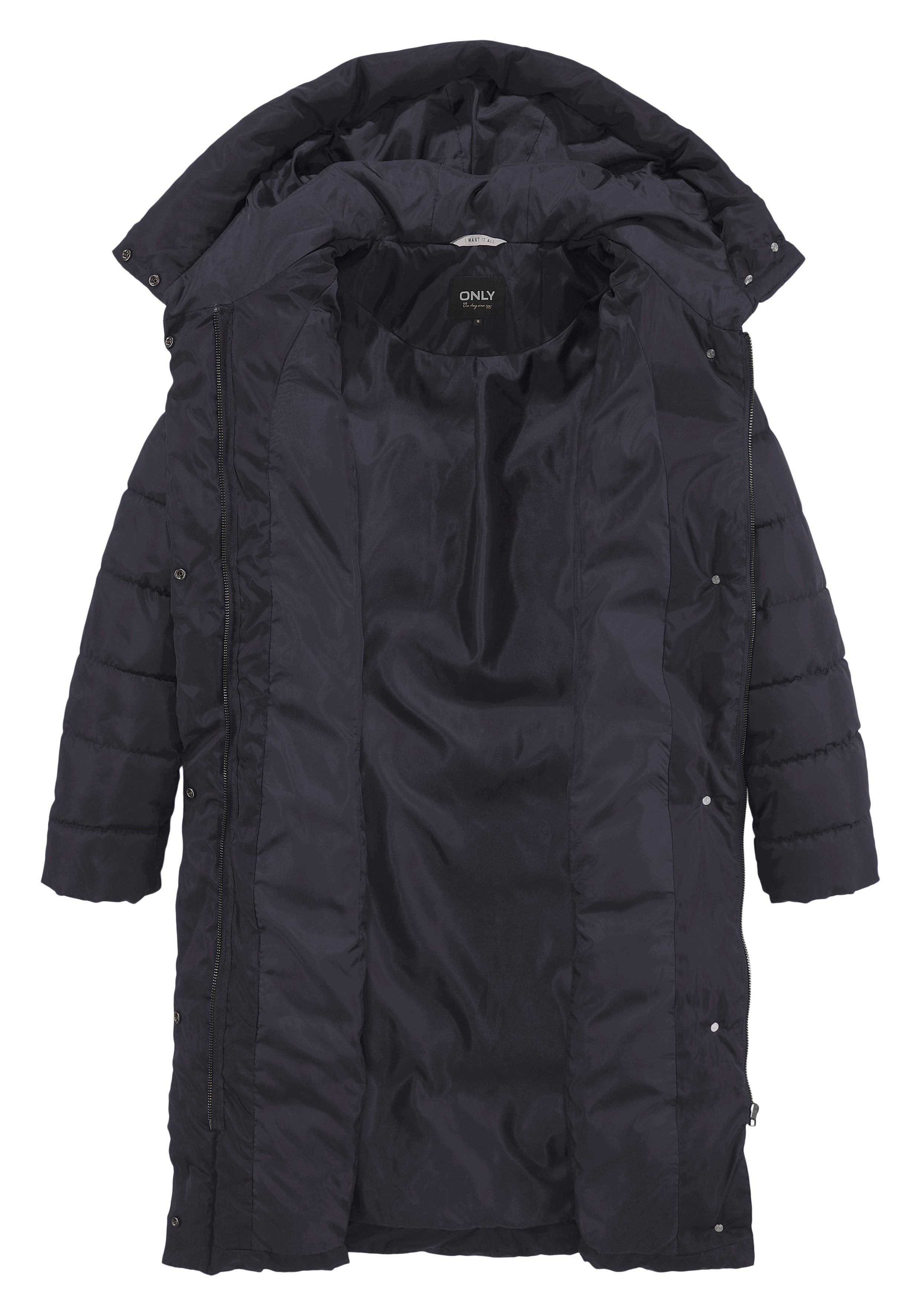 Only Gewatteerde jas ONLTINA PUFFER X LONG COAT OTW