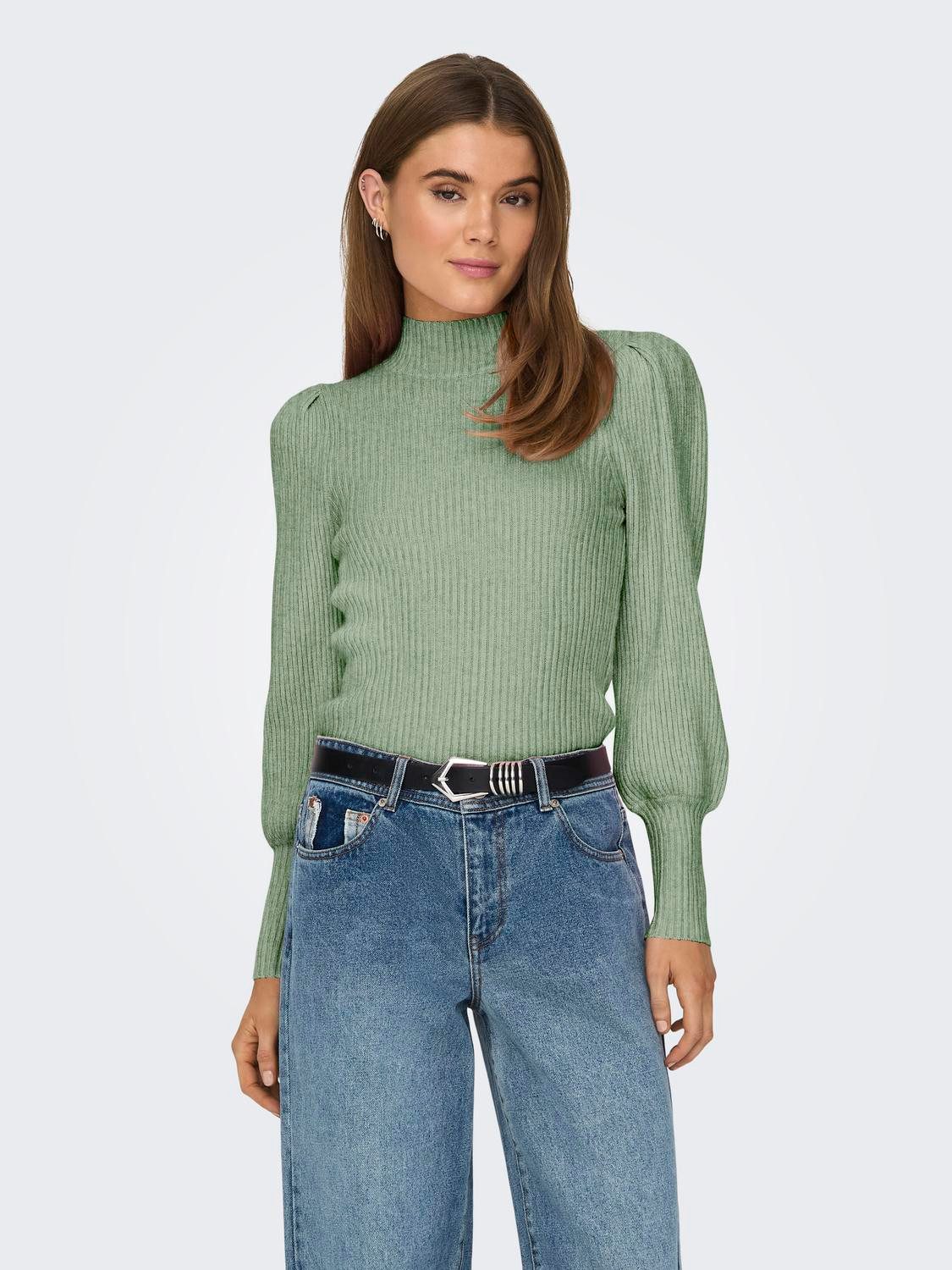 Only Gebreide trui ONLKATIA L S HIGHNECK PULLOVER KNT NOOS