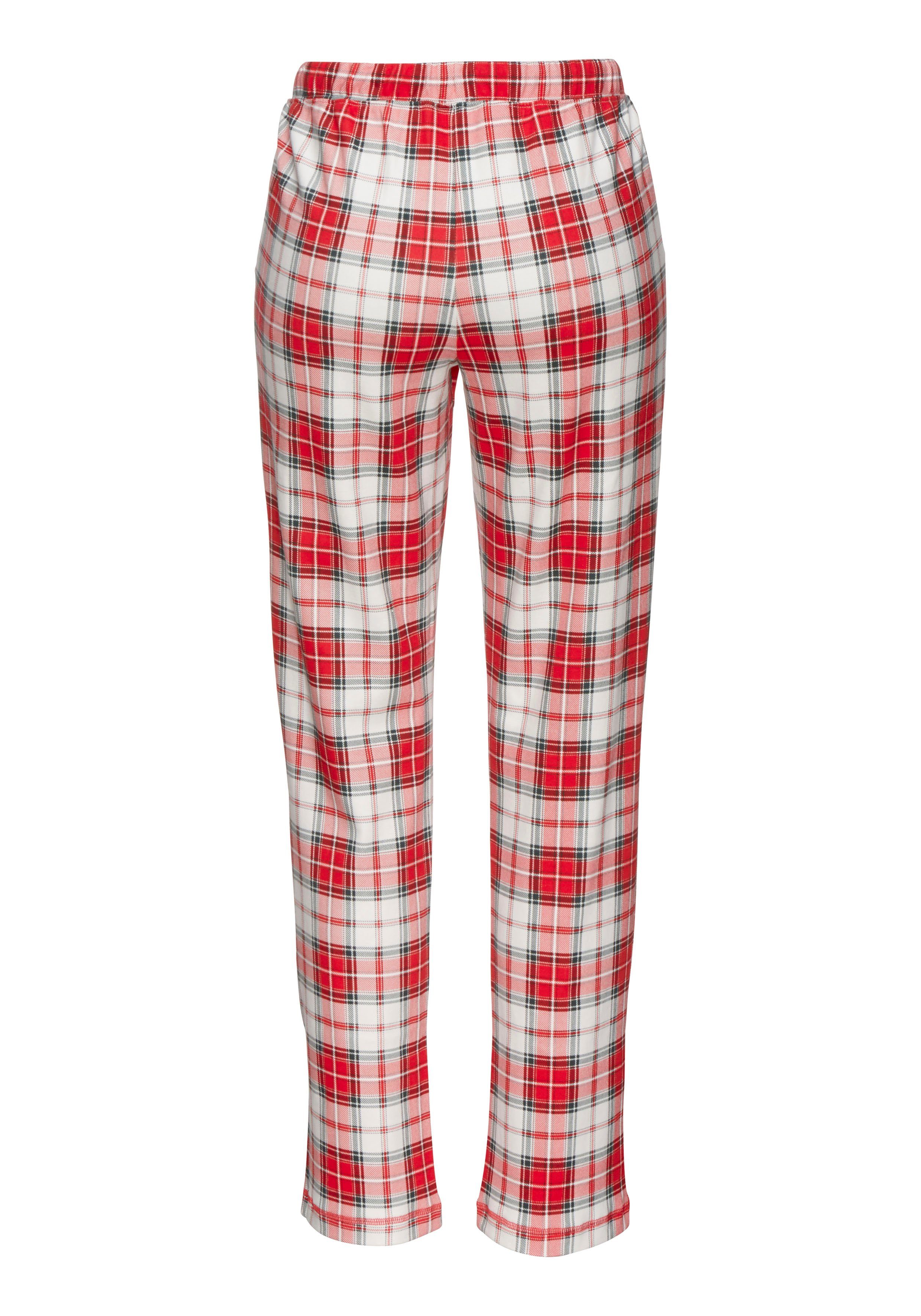 Lascana Pyjamabroek met geruit patroon