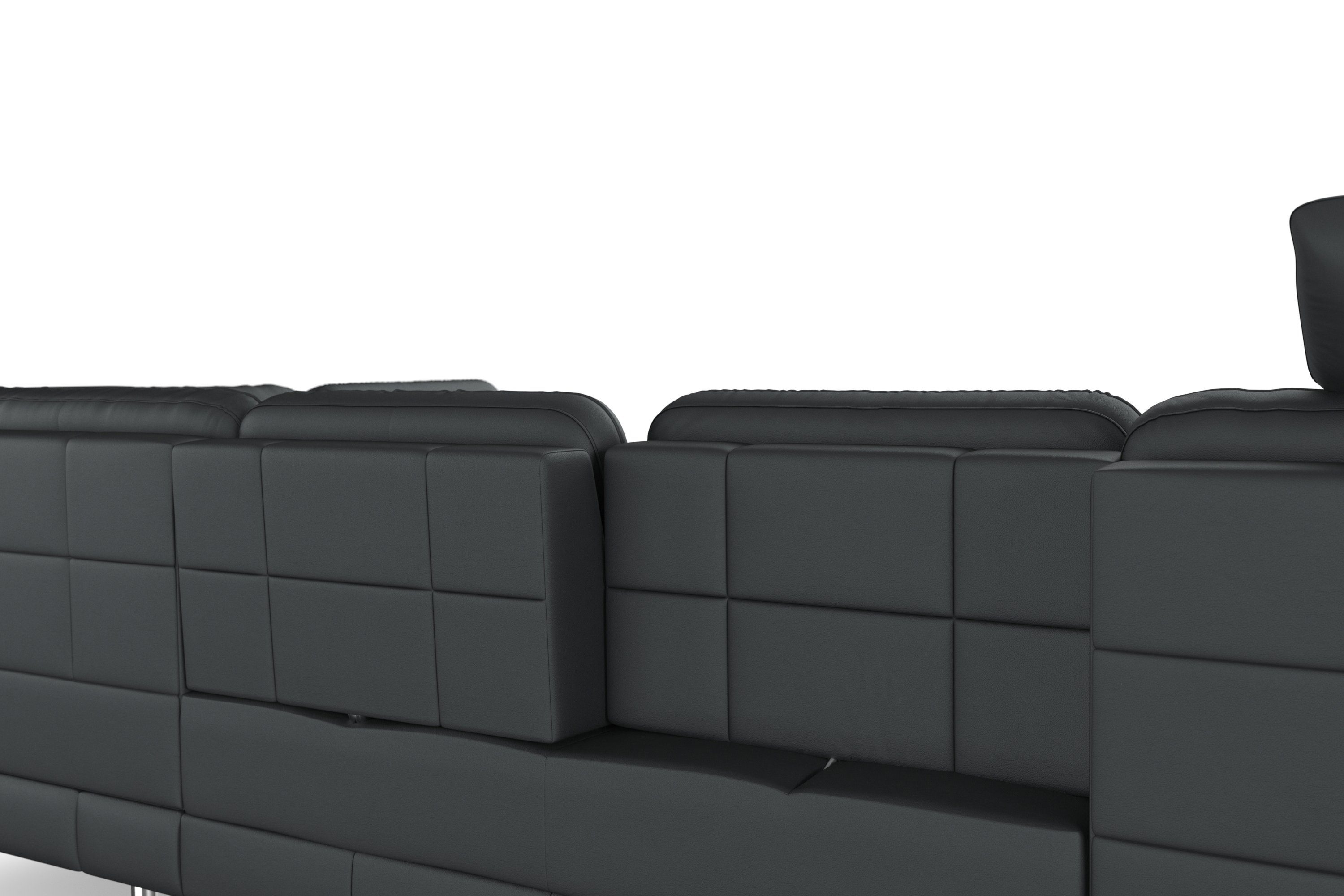 sit&more Zithoek Bendigo U-vorm inclusief zitdiepteverstelling, bodemvrijheid 15 cm, in 2 pootkleuren