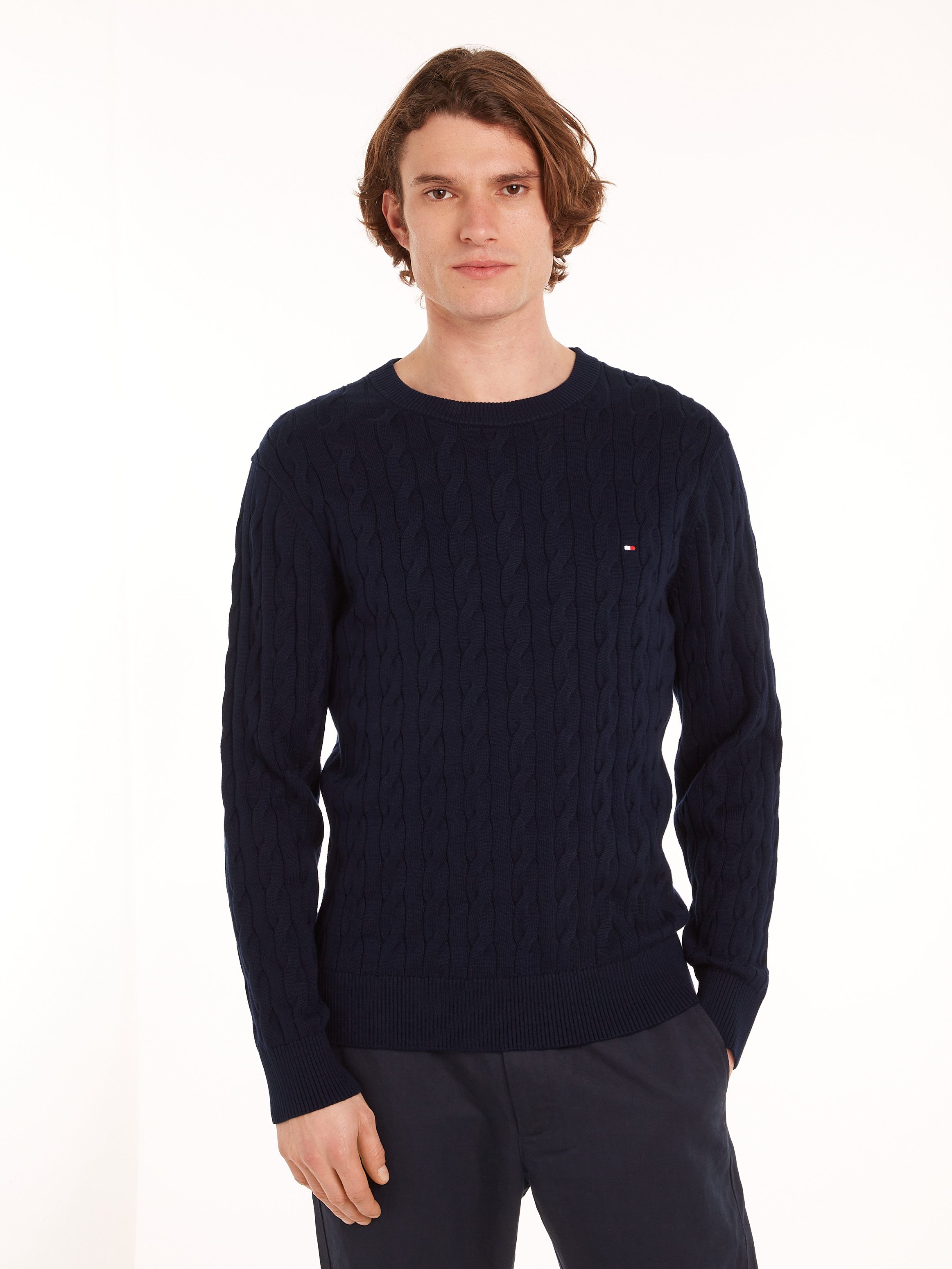Tommy Hilfiger Gebreide trui CLASSIC CABLE CREW NECK