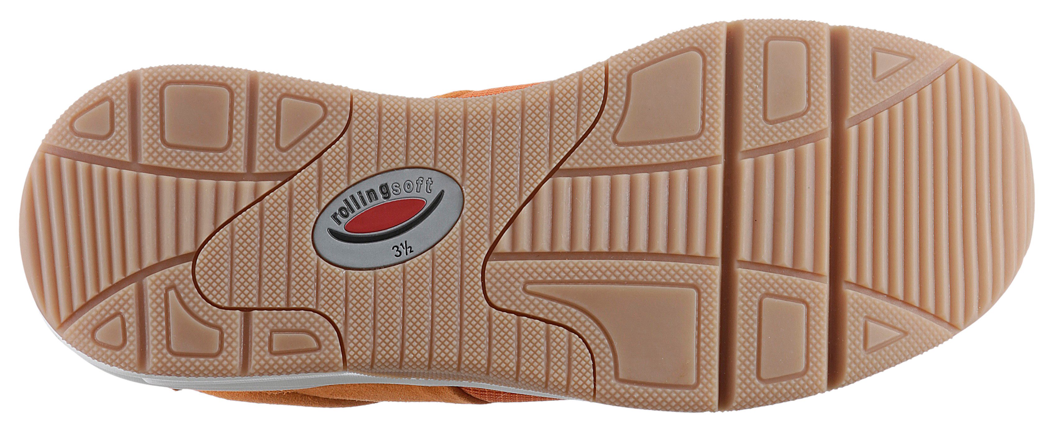 Gabor Rollingsoft Sneakers met sleehak vrijetijdsschoen, lage schoen, veterschoen, logo op de hiel
