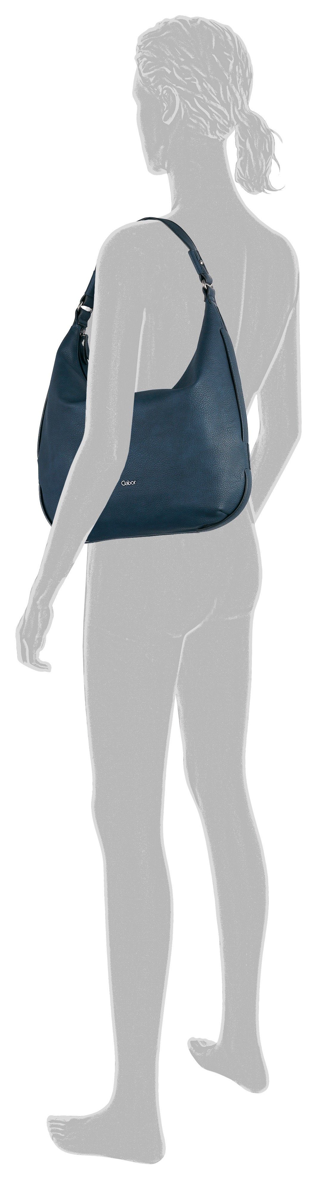 Gabor Hobo-tas Malu van zacht nerf imitatieleer met verfijnde cut-outs